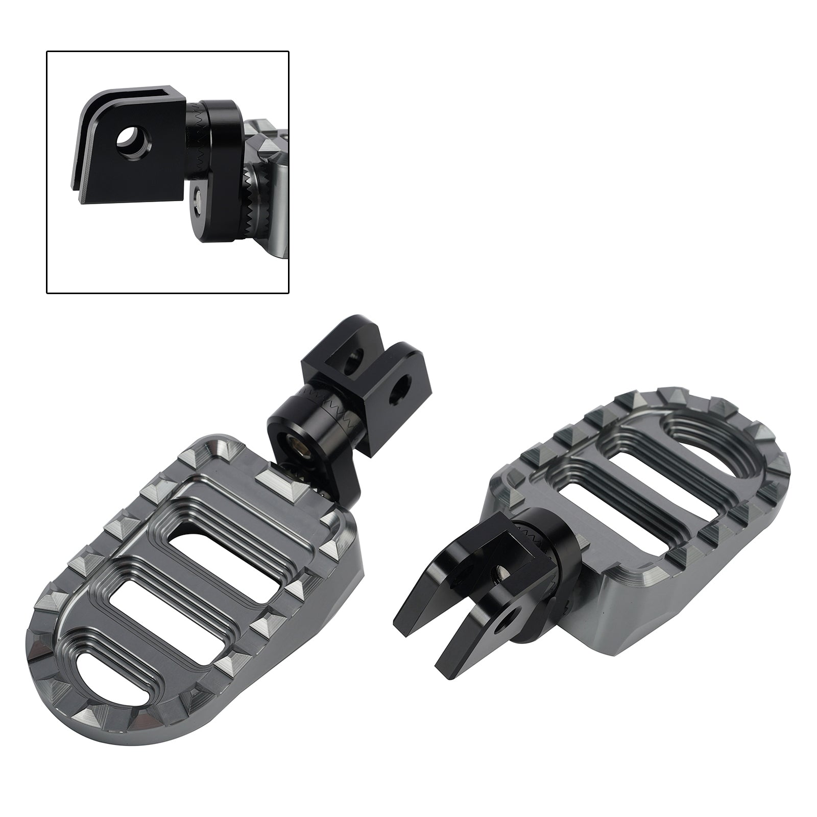 Avant Repose-pieds pour Suzuki Boulevard M50/C50 2005-2015 Gris