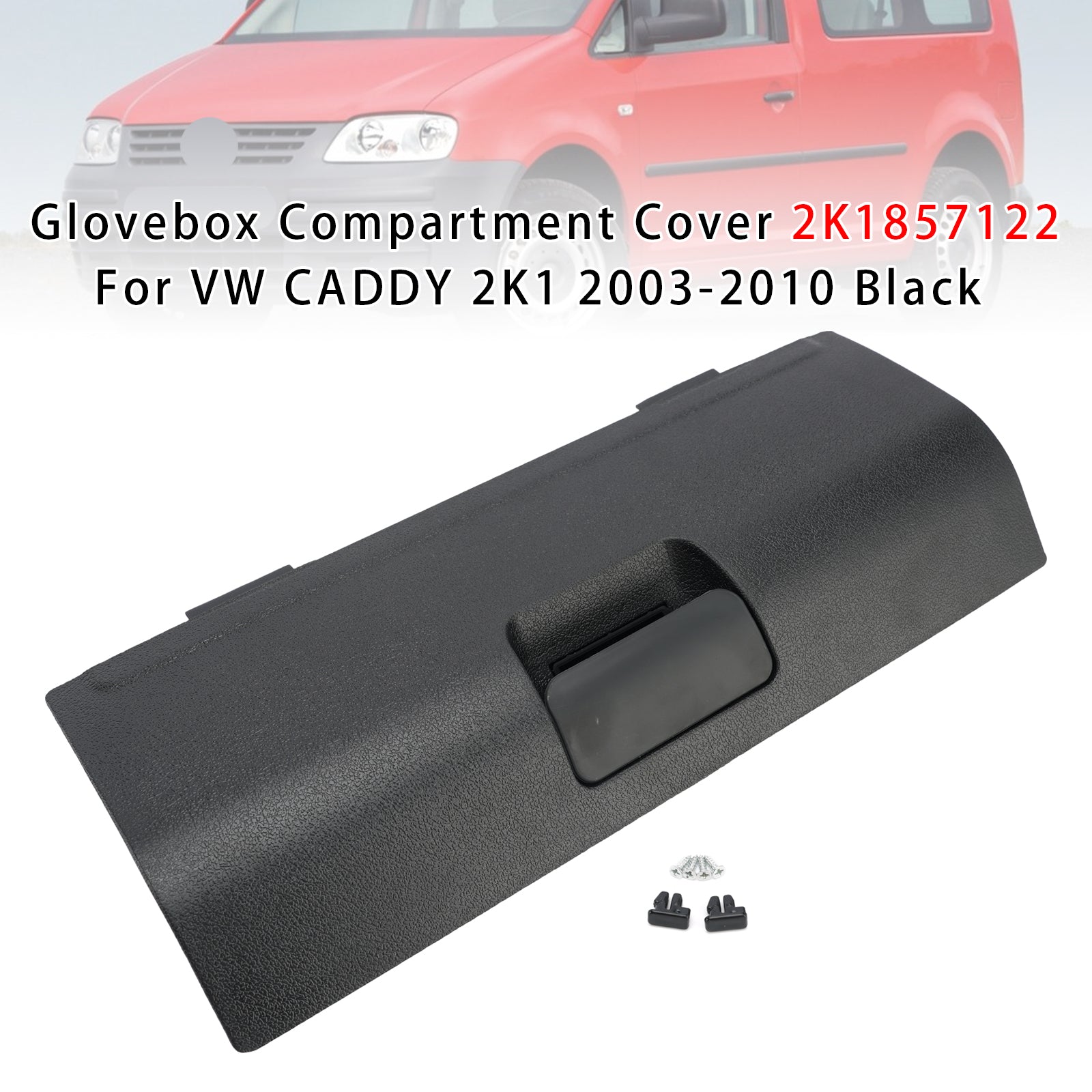Coffre À Gants Couvercle 2K1857122 Noir Pour Vw Caddy 2K1 2003-2010