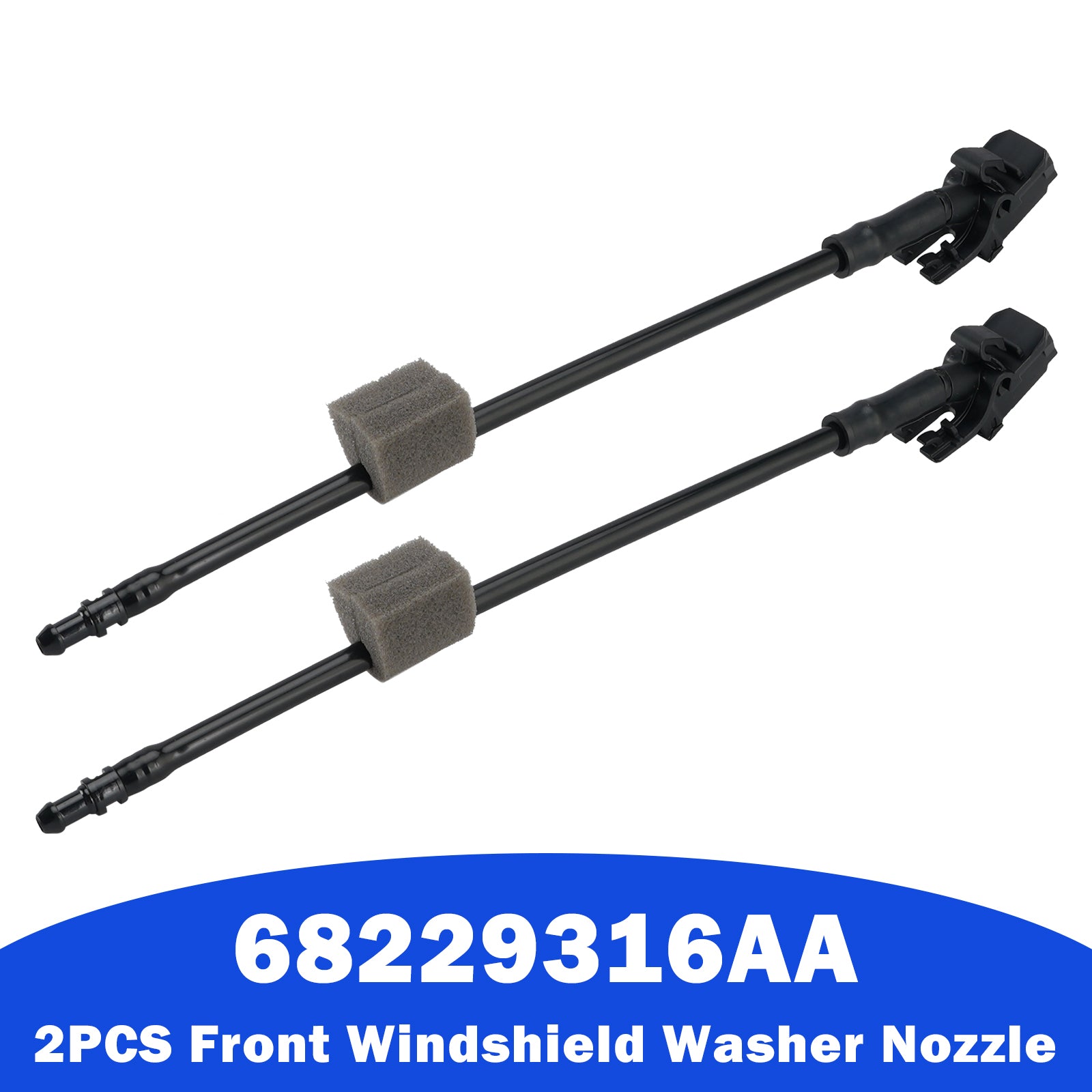 2 Pièces Buse lave-glace avant 68229316AA pour Chrysler Pacifica 17-21