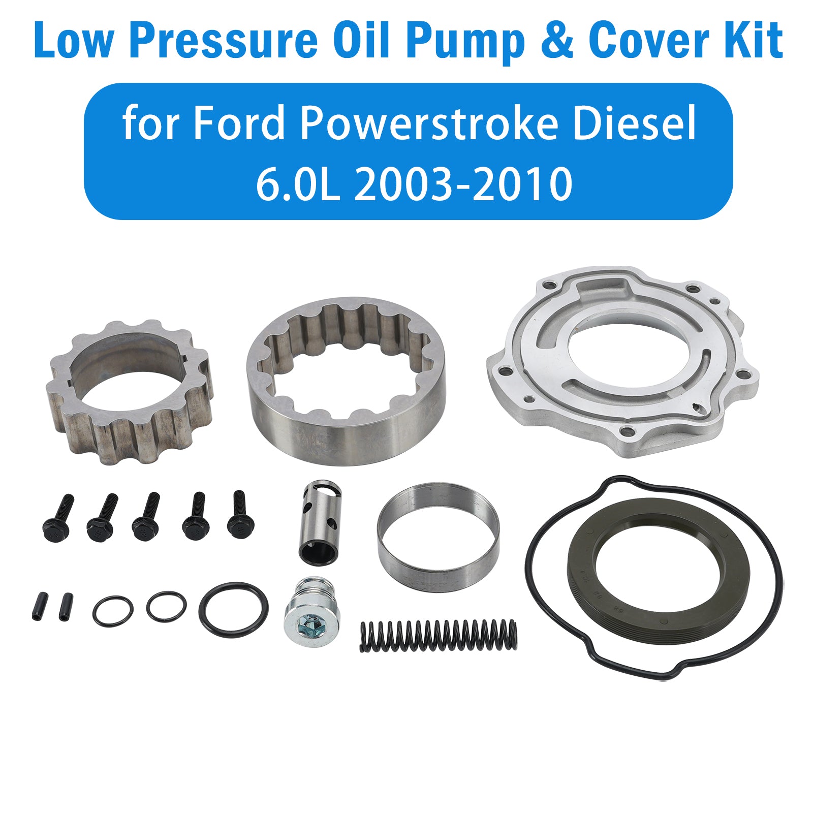 Kit pompe à huile basse pression & couvercle pour Ford Diesel 6.0L 2003-2010