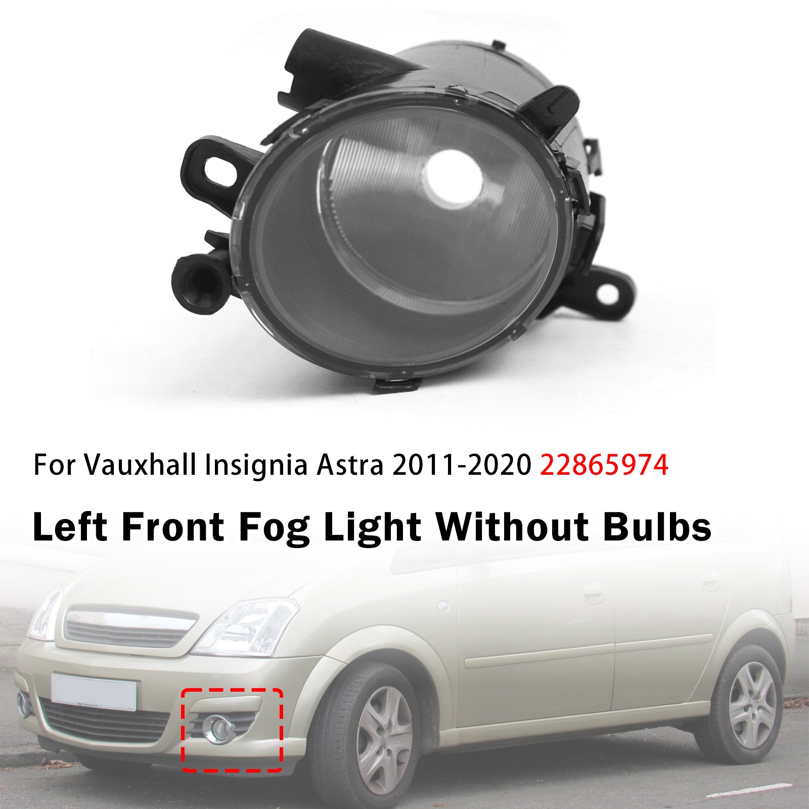 Feu Antibrouillard Avant Gauche Pour Vauxhall Insignia Astra 2011-2020 32365034