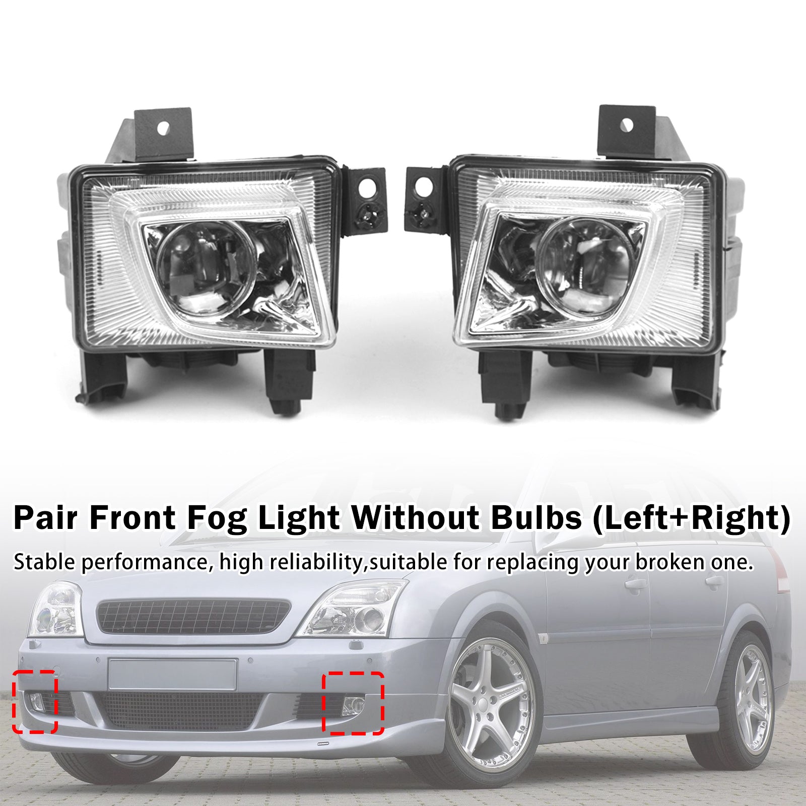 Paire Feux Antibrouillard Avant Pour Opel Vectra C 2003-2008 6710033 6710034