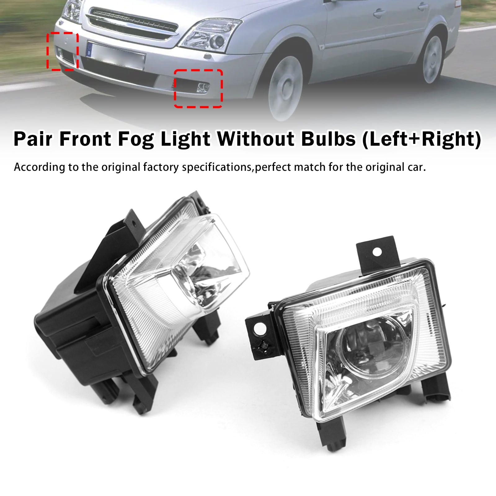 Paire Feux Antibrouillard Avant Pour Opel Vectra C 2003-2008 6710033 6710034