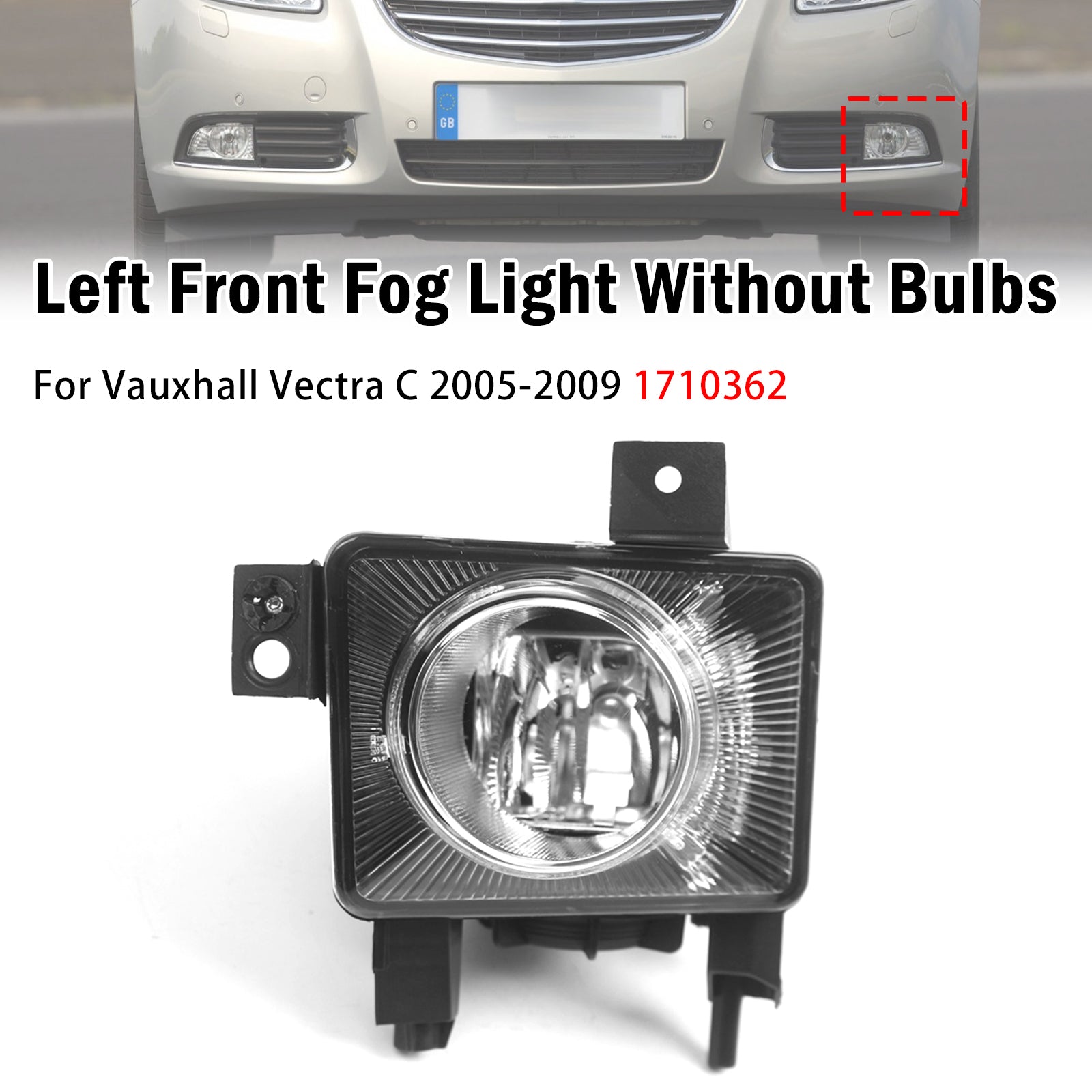 Feu Antibrouillard Avant Gauche Pour Vauxhall Vectra C 2005-2009 1710362