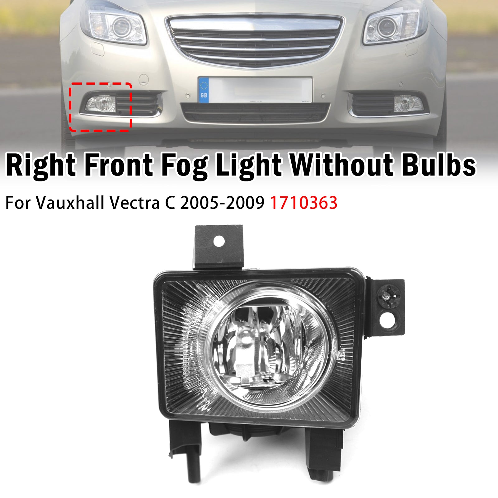 Feu Antibrouillard Avant Droit Pour Vauxhall Vectra C 2005-2009 1710363