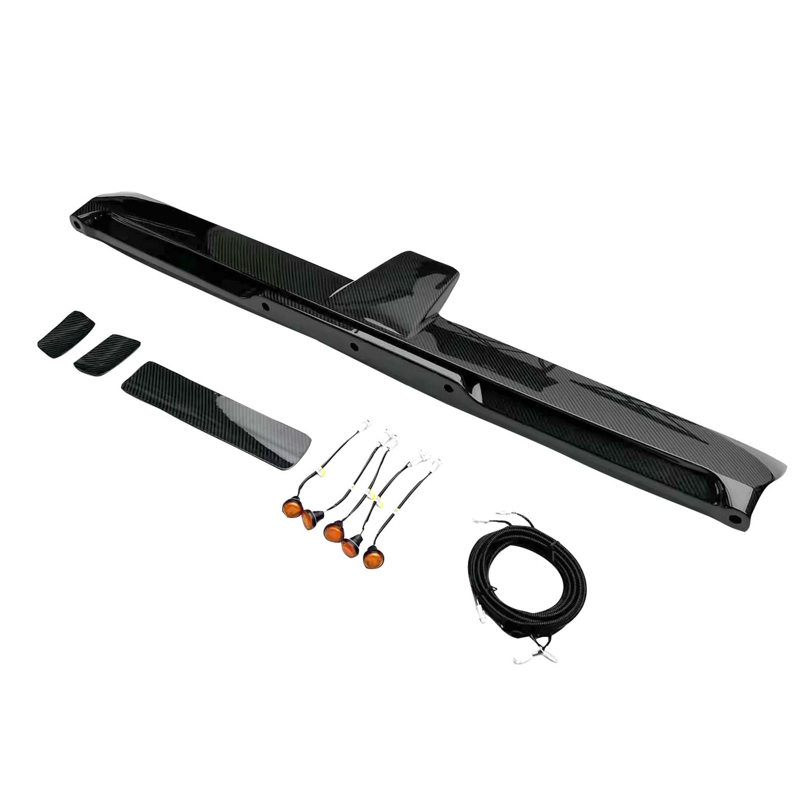 Carbon Fiber Rear Roof Spoiler Wing Pour Benz G-Class W464 W465 2019+ w/LED