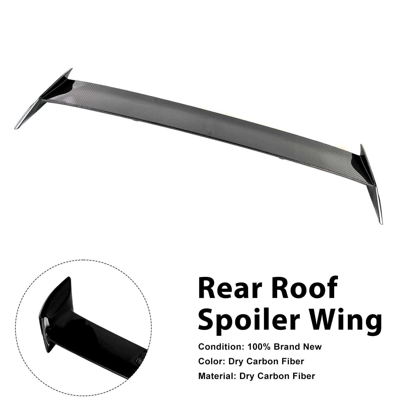 Carbon Fiber Rear Roof Spoiler Wing Pour Benz W463A W464 2019-2023 Shark Style
