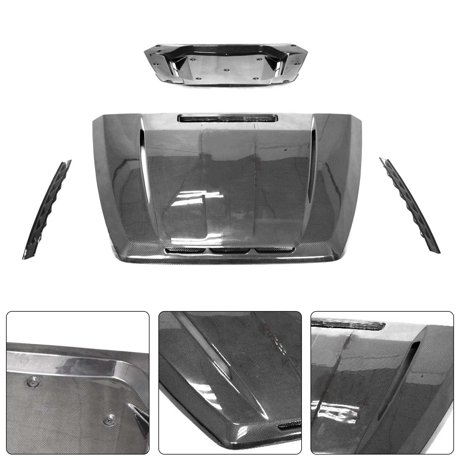 Carbon Fiber Shark Style Front Hood Panel Pour Mercedes G-Class W464 W465 2019+
