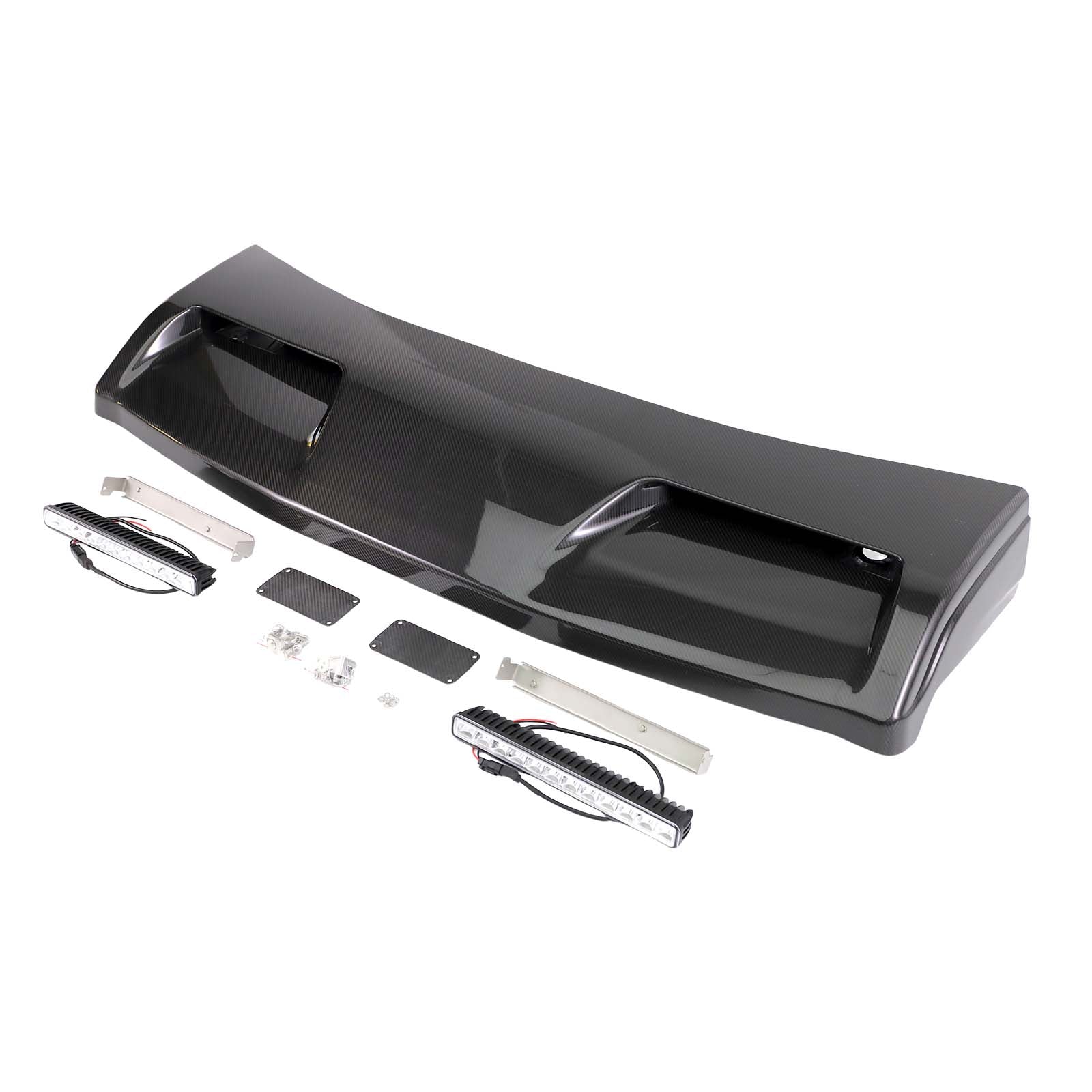 Even Style Front Roof Spoiler Wing Pour Benz G-Class W464 G550 2019-2023 W/Led