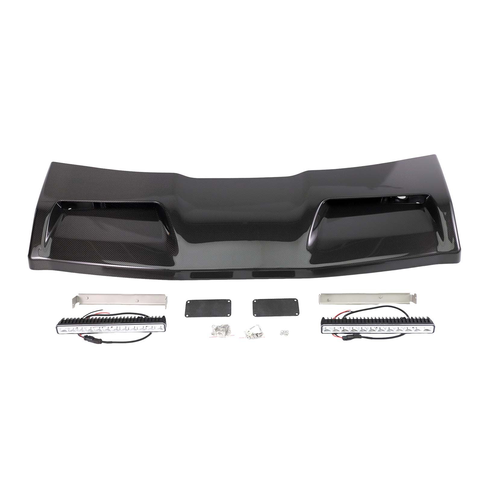 Concave style Front Roof Spoiler Wing Pour Benz G-Class W464 2019-2023 W/Led