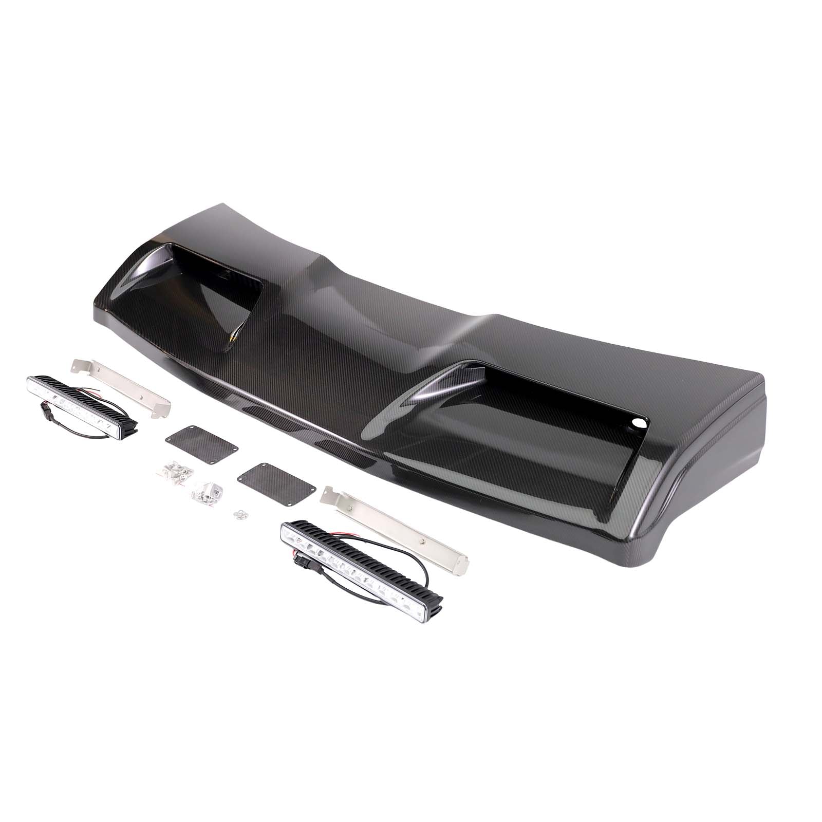 Concave style Front Roof Spoiler Wing Pour Benz G-Class W464 2019-2023 W/Led