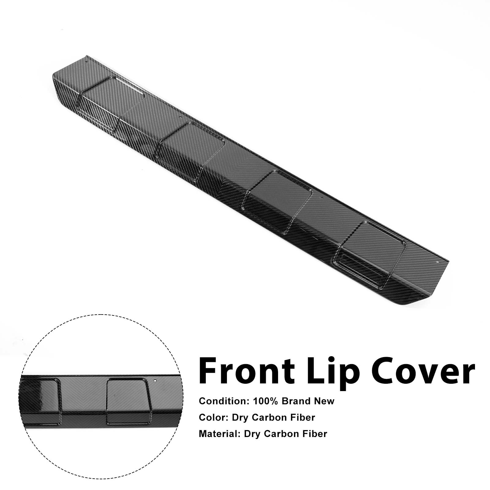 Carbon Front Lip Cover Pour Mercedes G-Class W464 G63 B700 B800 B900 2019-2023