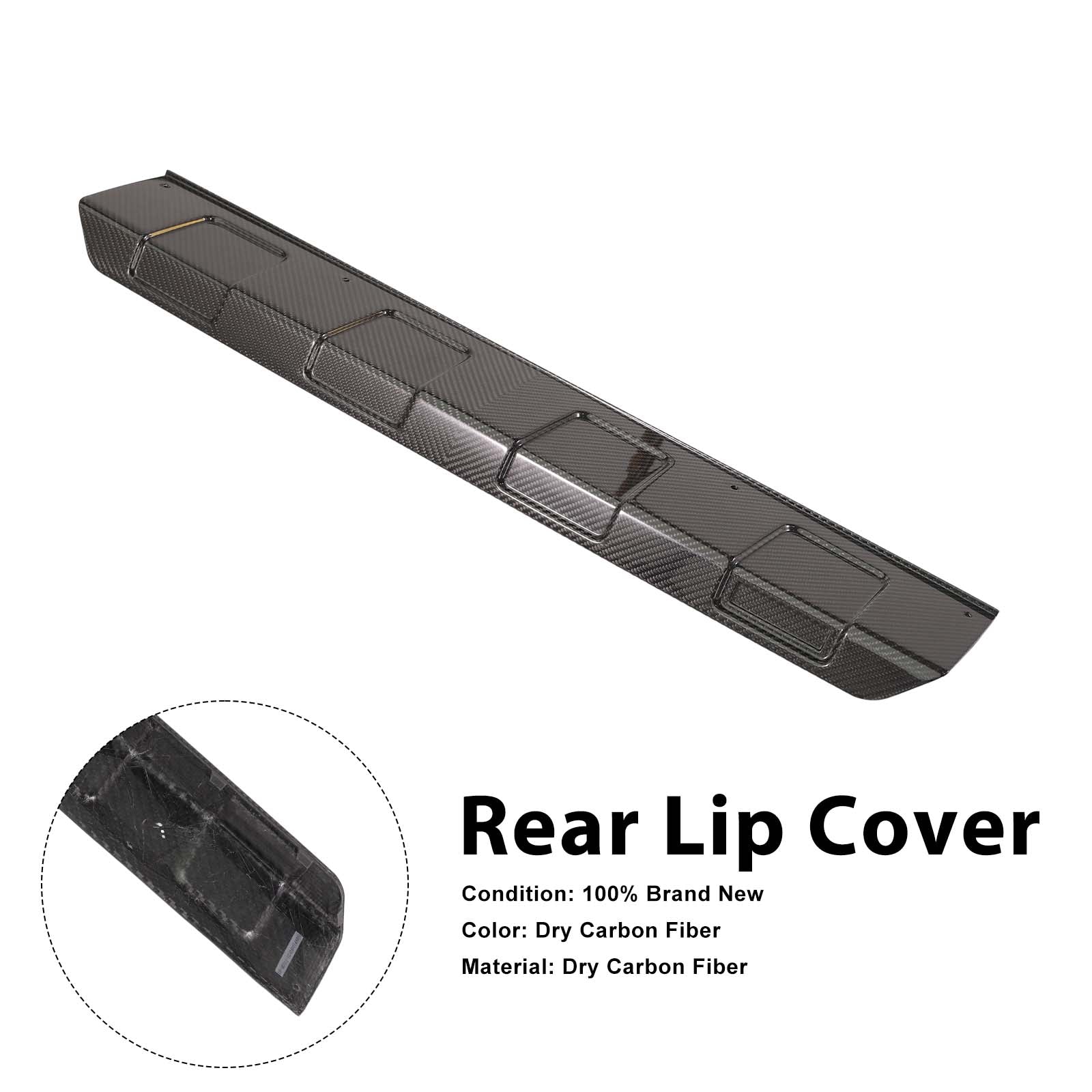 Carbon Rear Lip Cover Pour Mercedes G-Class W464 G63 B700 B800 B900 2019-2023