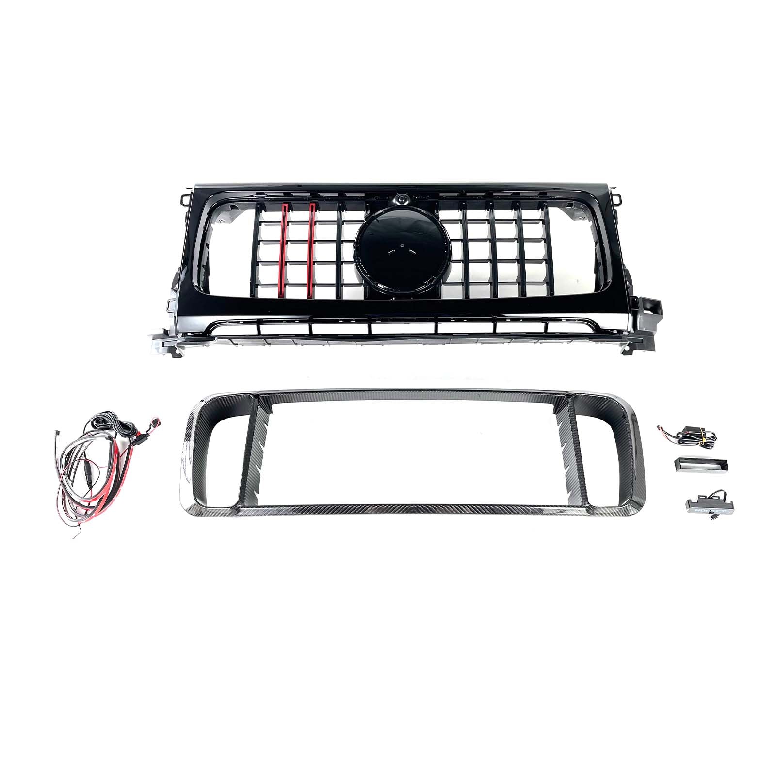 Dry Carbon Front Grille Grill Pour Benz W464 B800 B900 2019-2023 Rocket Style