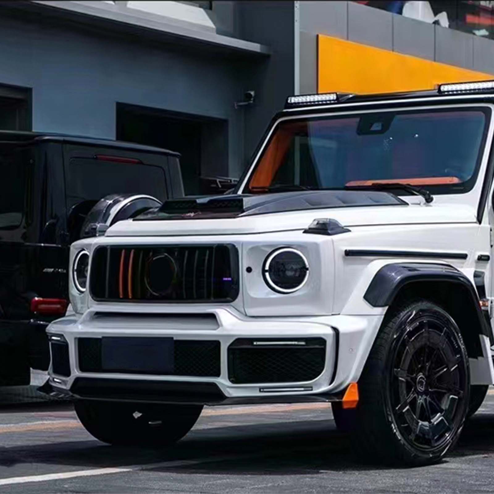 Dry Carbon Front Bumper Lip Pour Benz W464 B800 B900 2019-2023 Rocket Style