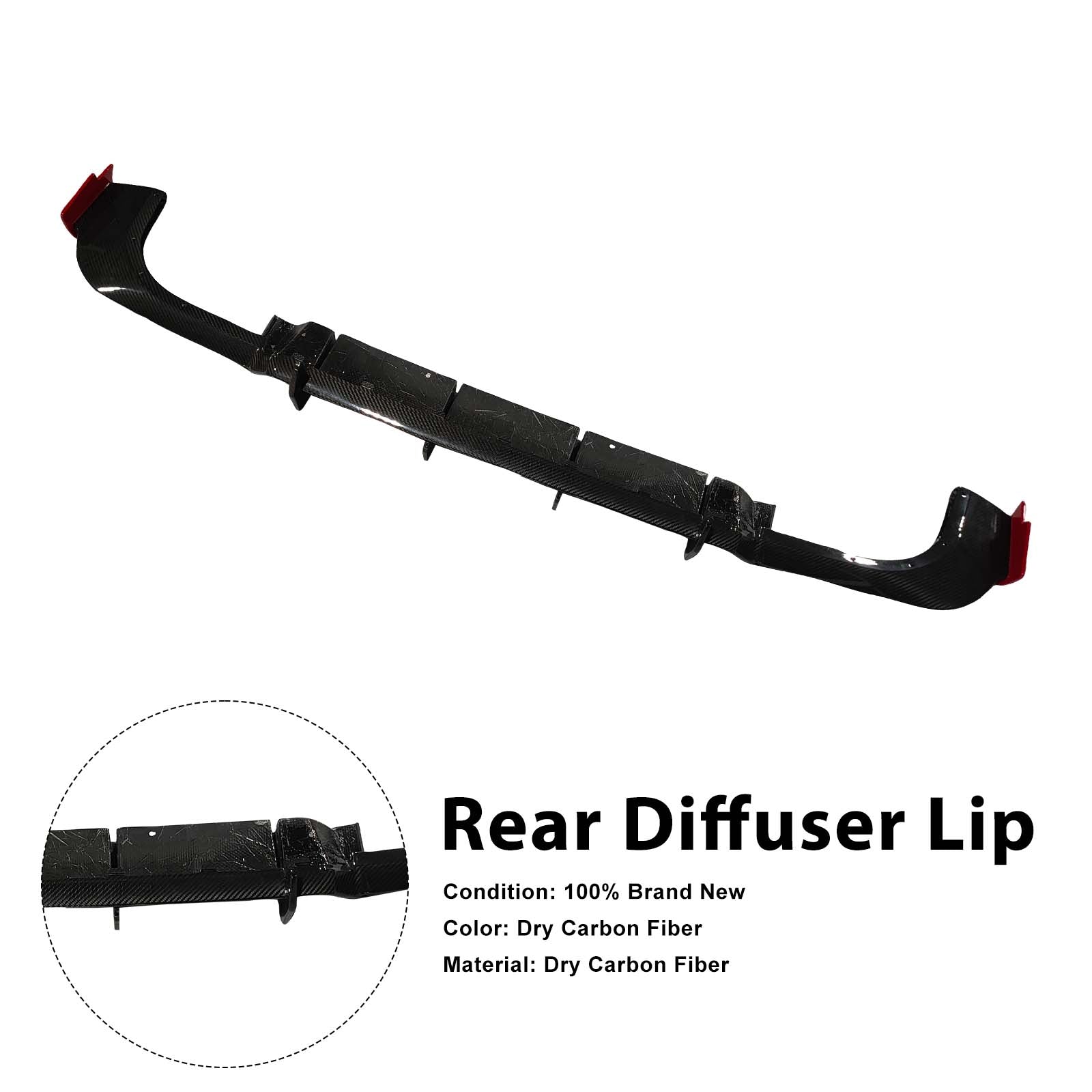 Dry Carbon Rear Diffuser Lip Pour Benz W464 B800 B900 2019-2023 Rocket Style