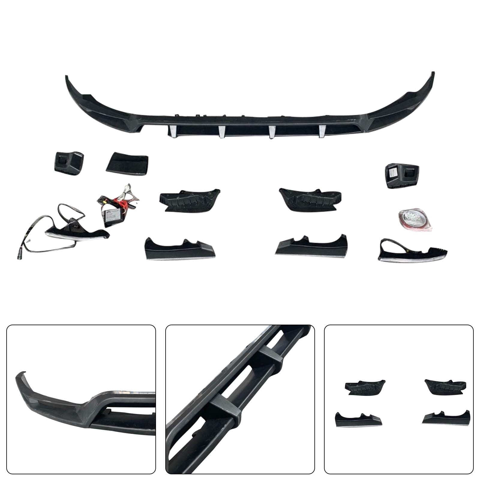 Shark Style Front Bumper Lip Pour Mercedes Benz G-Class W464 W463A 2019-2023