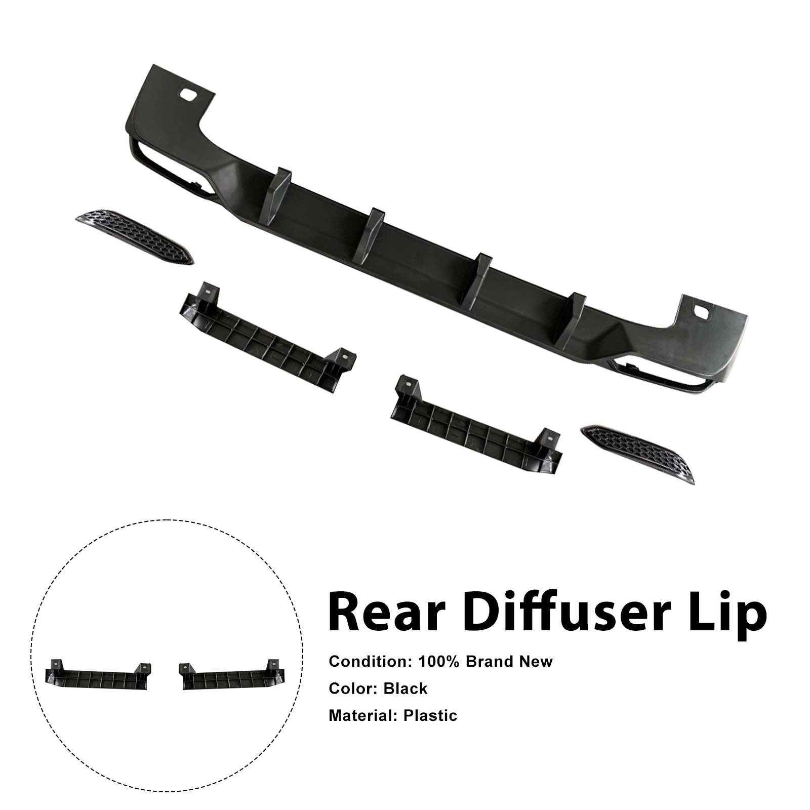 Rear Diffuser Lip Pour Mercedes Benz G-Class W464 W463A 2019-2023 Shark Style