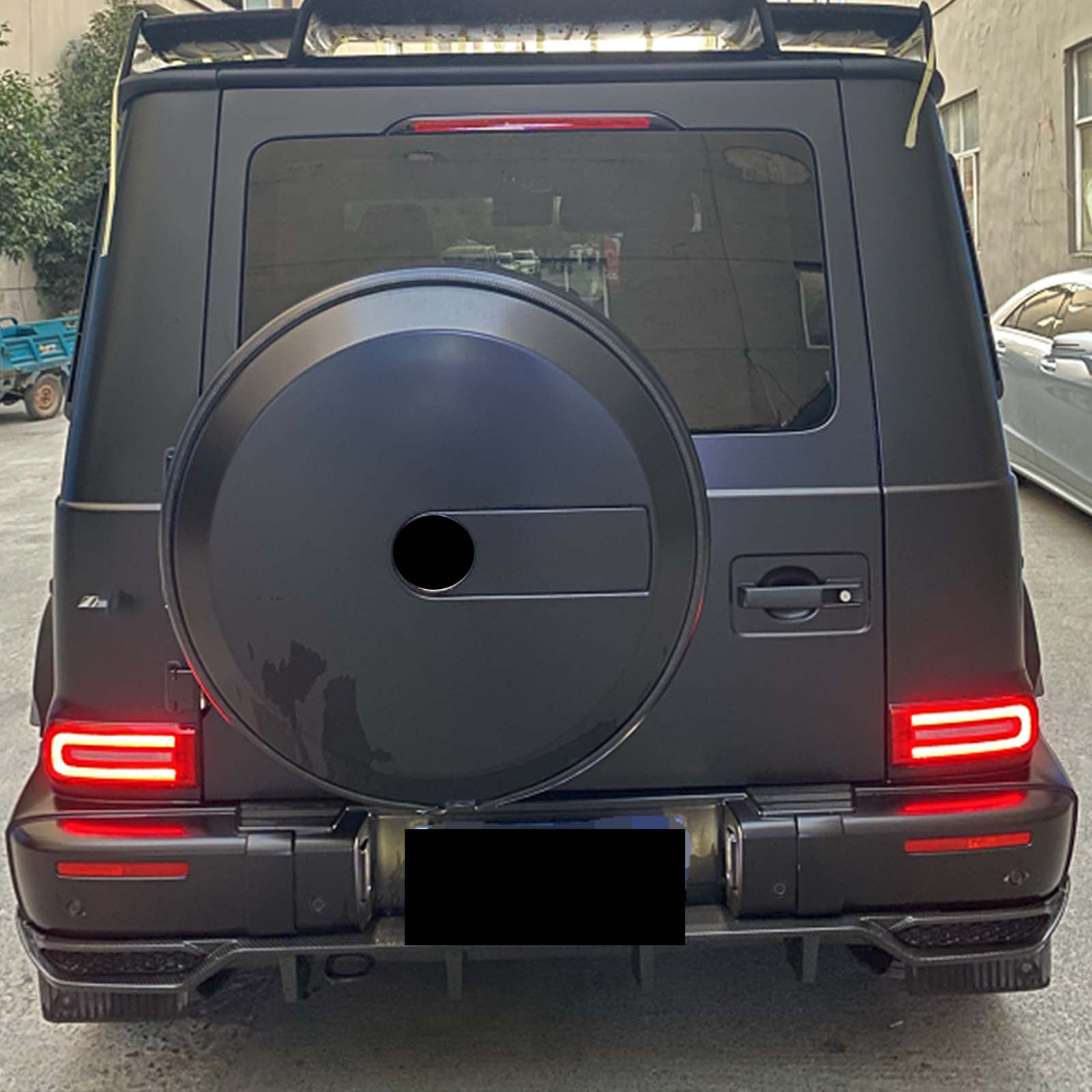 Dry Carbon Rear Diffuser Lip Pour Mercedes Benz W464 W463A 2019-2023 Shark Style