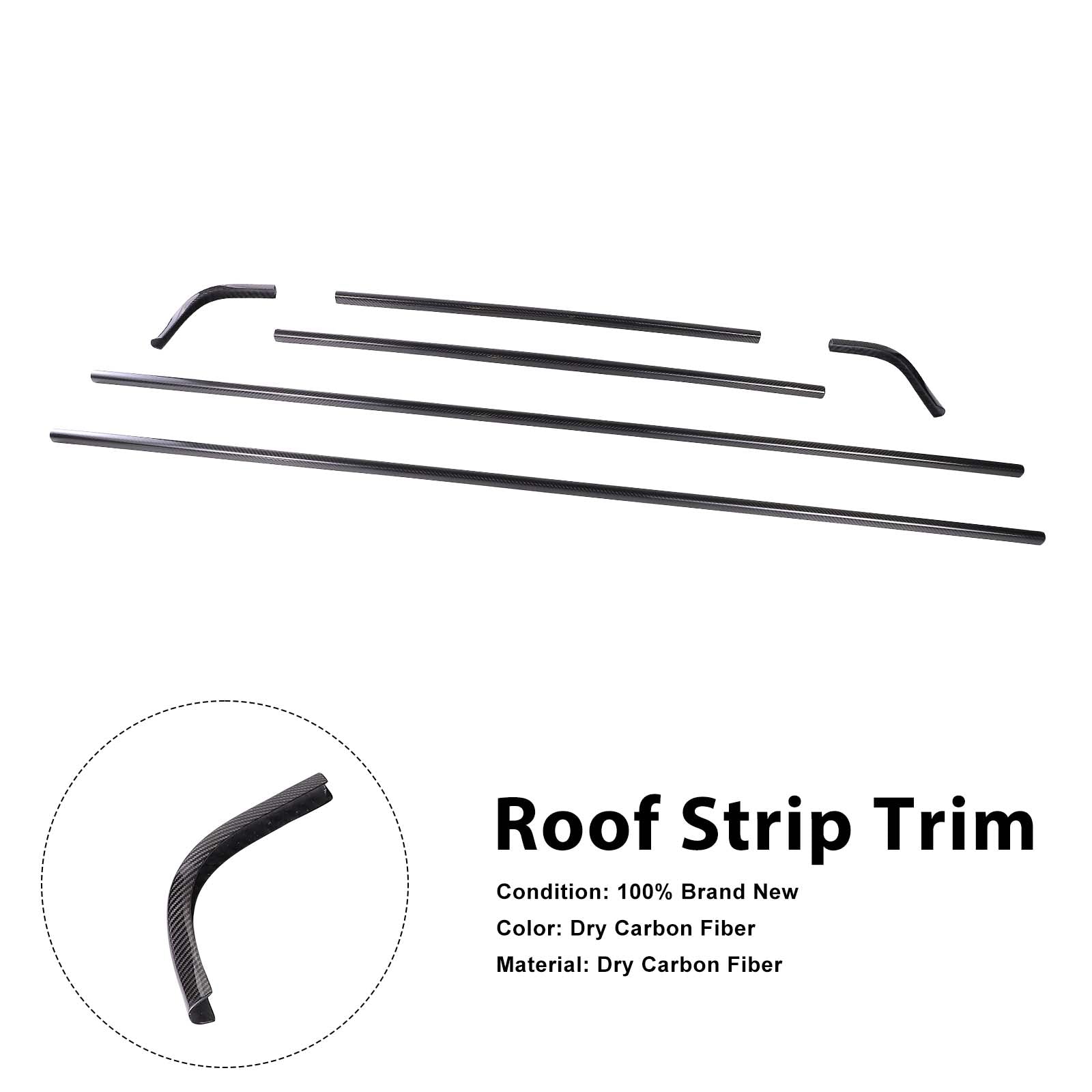 Dry Carbon Roof Strip Trim Pour Mercedes Benz G Class W464 W463A 2019-2023