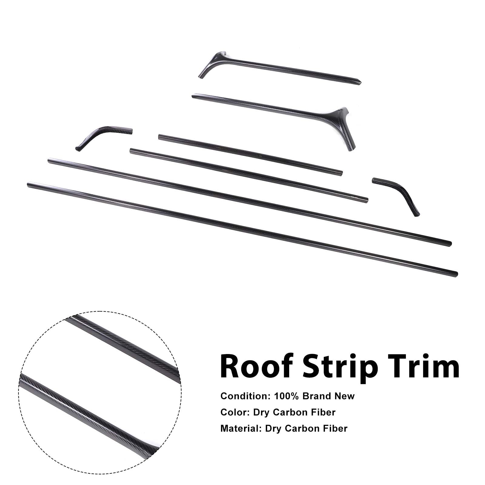 Carbon Fiber Roof Strip Trim Pour Mercedes Benz G Class W464 W463A 2019-2023