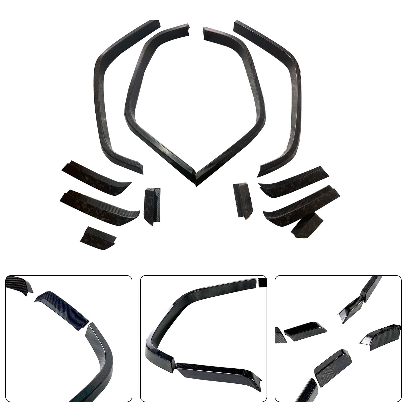 Dry Carbon Front Rear Wheel Arches Pour Mercedes Benz W464 B900 2019-2023 Wide