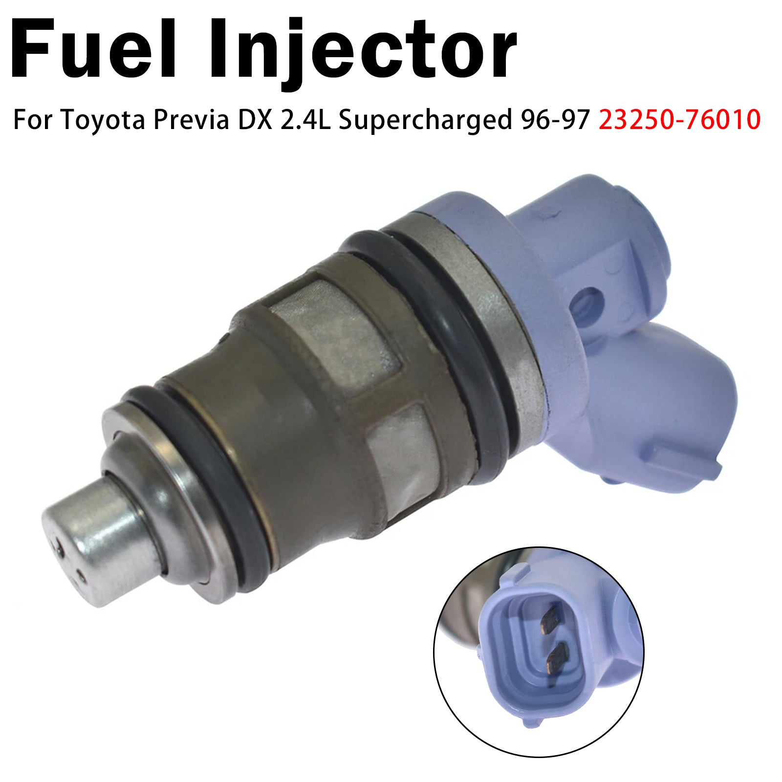 1X Injecteur Carburant Pour Toyota Previa DX 2.4L Supercharged 96-97 23250-76010