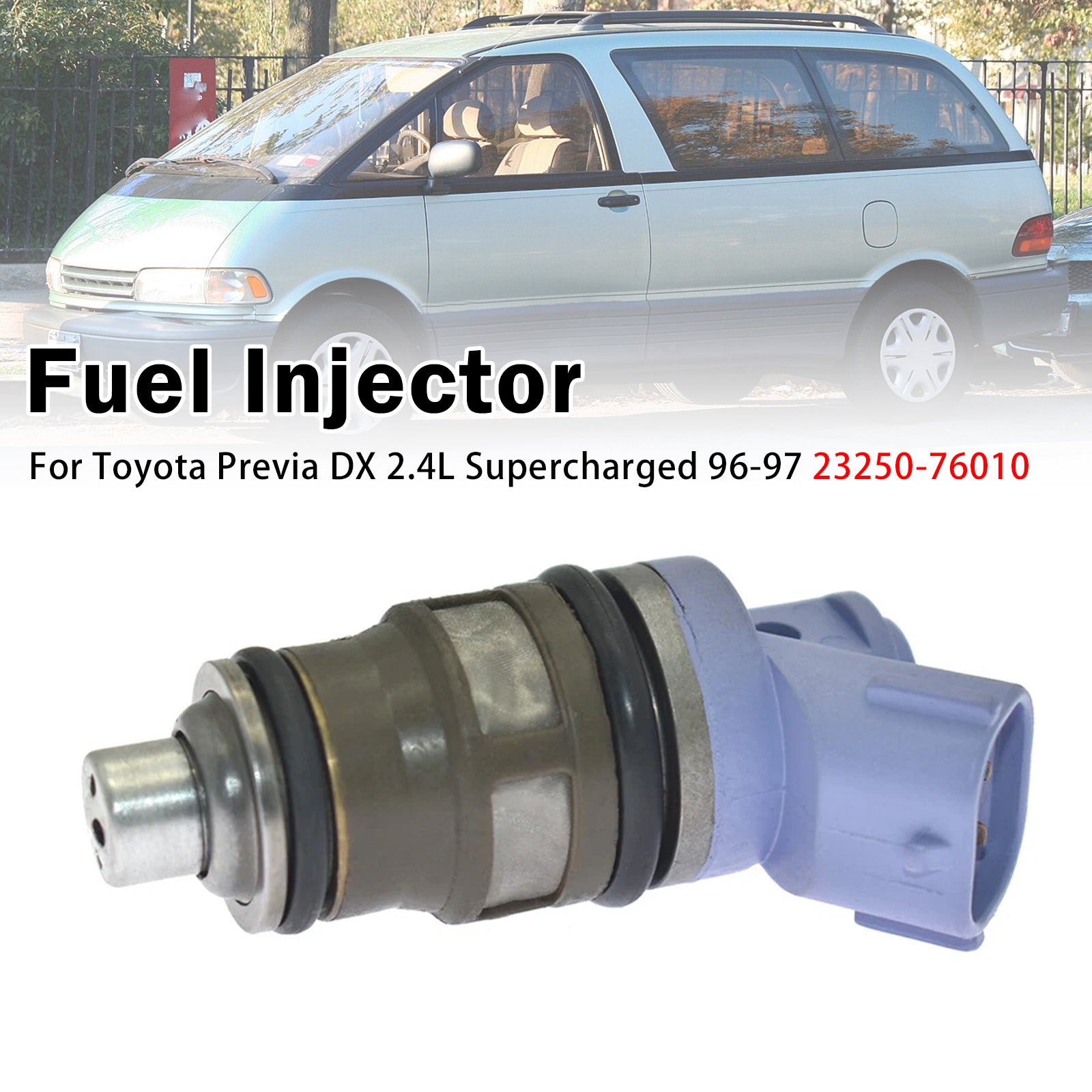 1X Injecteur Carburant Pour Toyota Previa DX 2.4L Supercharged 96-97 23250-76010