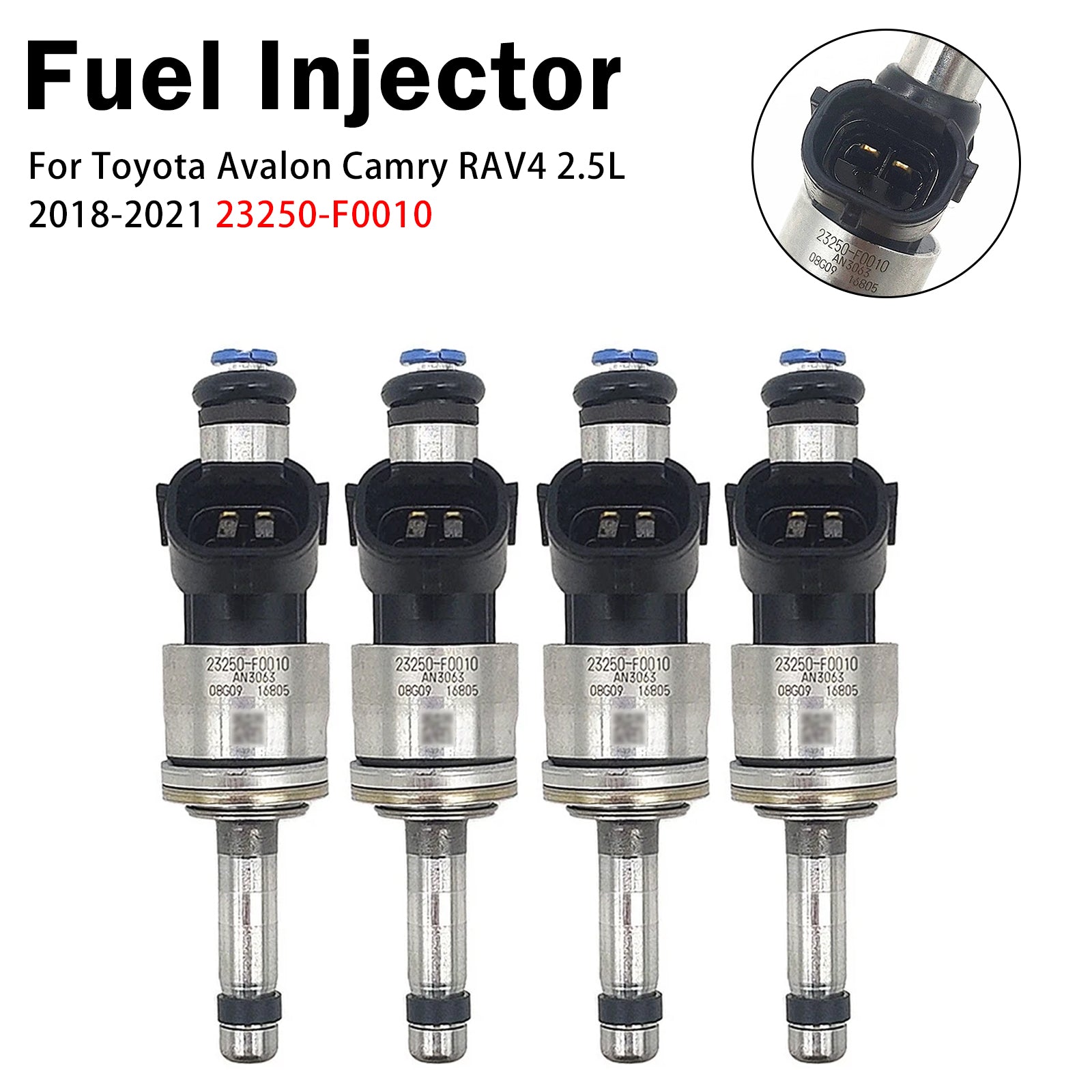 4X Injecteur Carburant Pour Toyota Avalon Camry RAV4 2.5L 2018-2021 23250-F0010
