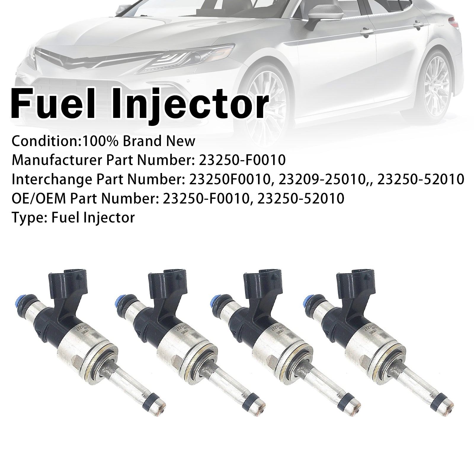 4X Injecteur Carburant Pour Toyota Avalon Camry RAV4 2.5L 2018-2021 23250-F0010