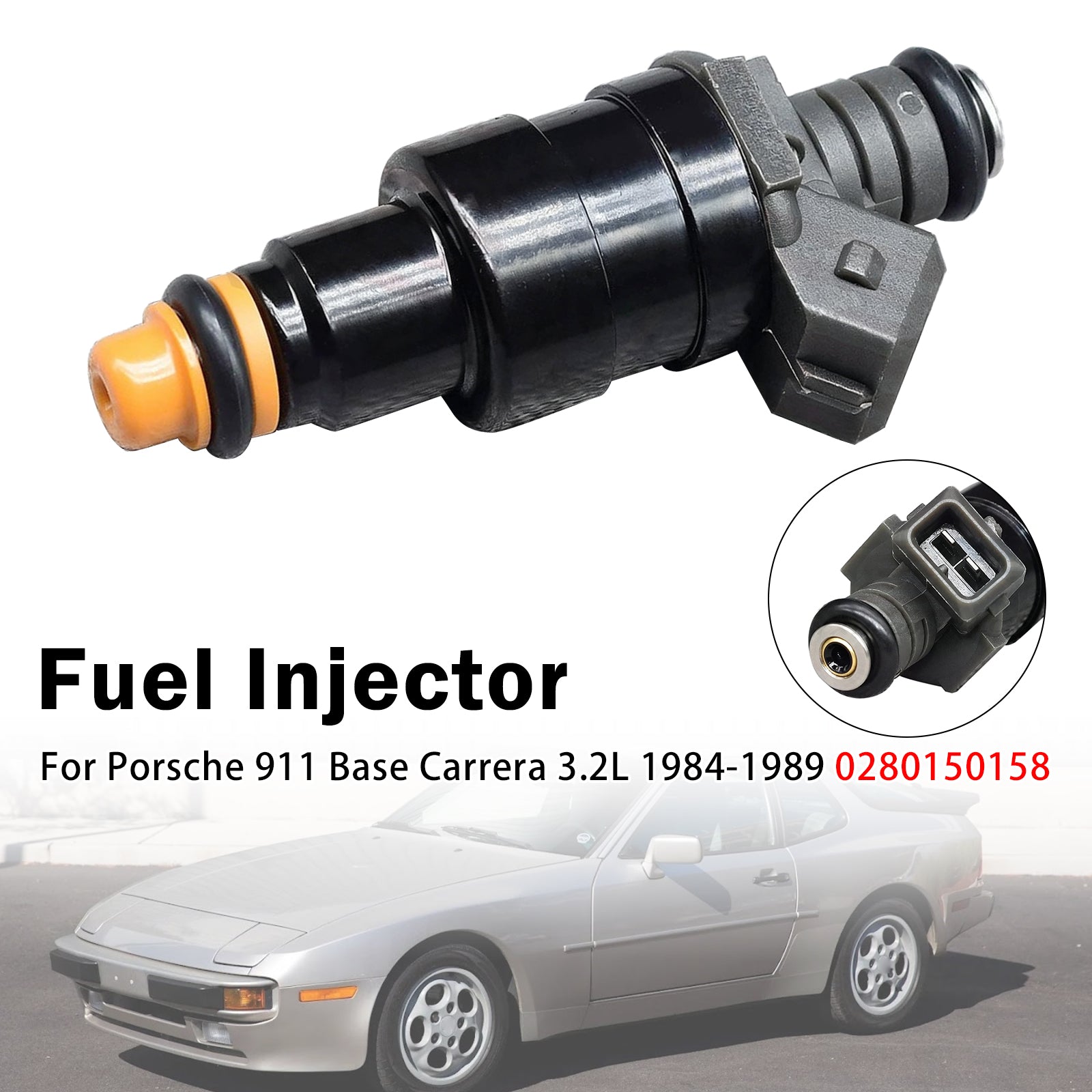 1X Injecteur Carburant Pour Porsche 911 Base Carrera 3.2L 1984-1989 0280150158