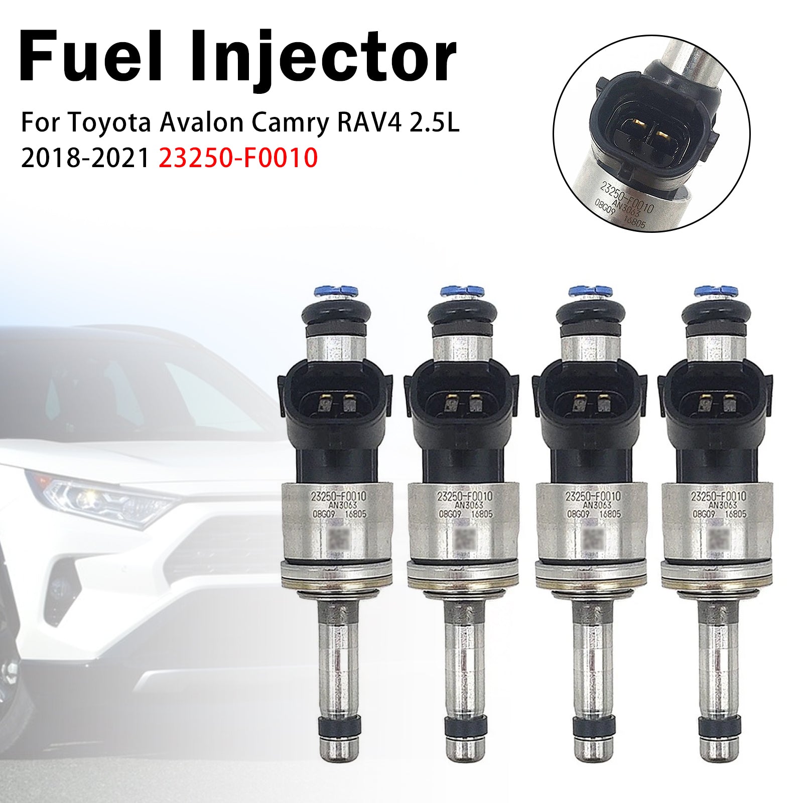4X Injecteur Carburant Pour Toyota Avalon Camry RAV4 2.5L 2018-2021 23250-F0010
