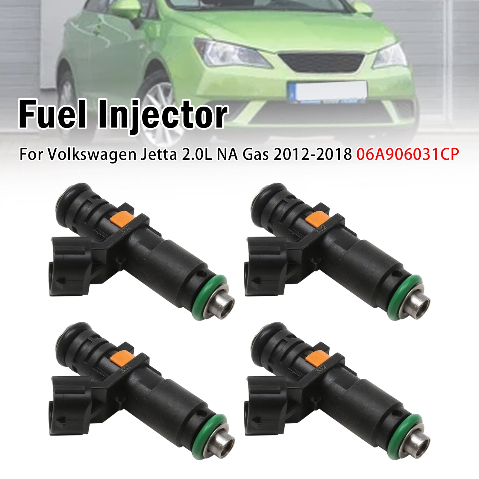 4X Injecteur Carburant Pour Volkswagen Jetta 2.0L NA Gas 2012-2018 06A906031CP