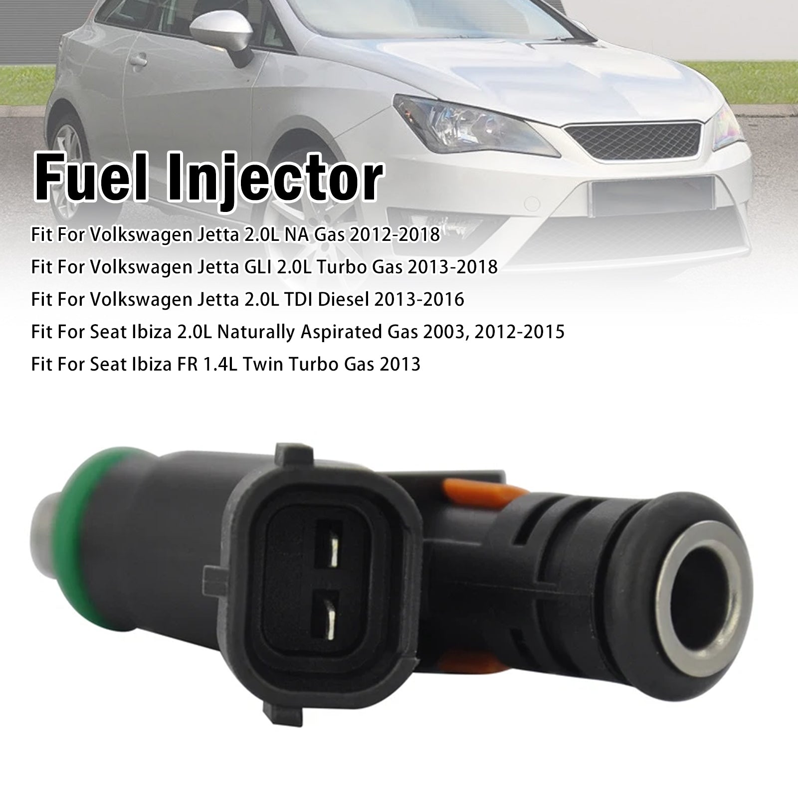 1X Injecteur Carburant Pour Volkswagen Jetta 2.0L NA Gas 2012-2018 06A906031CP