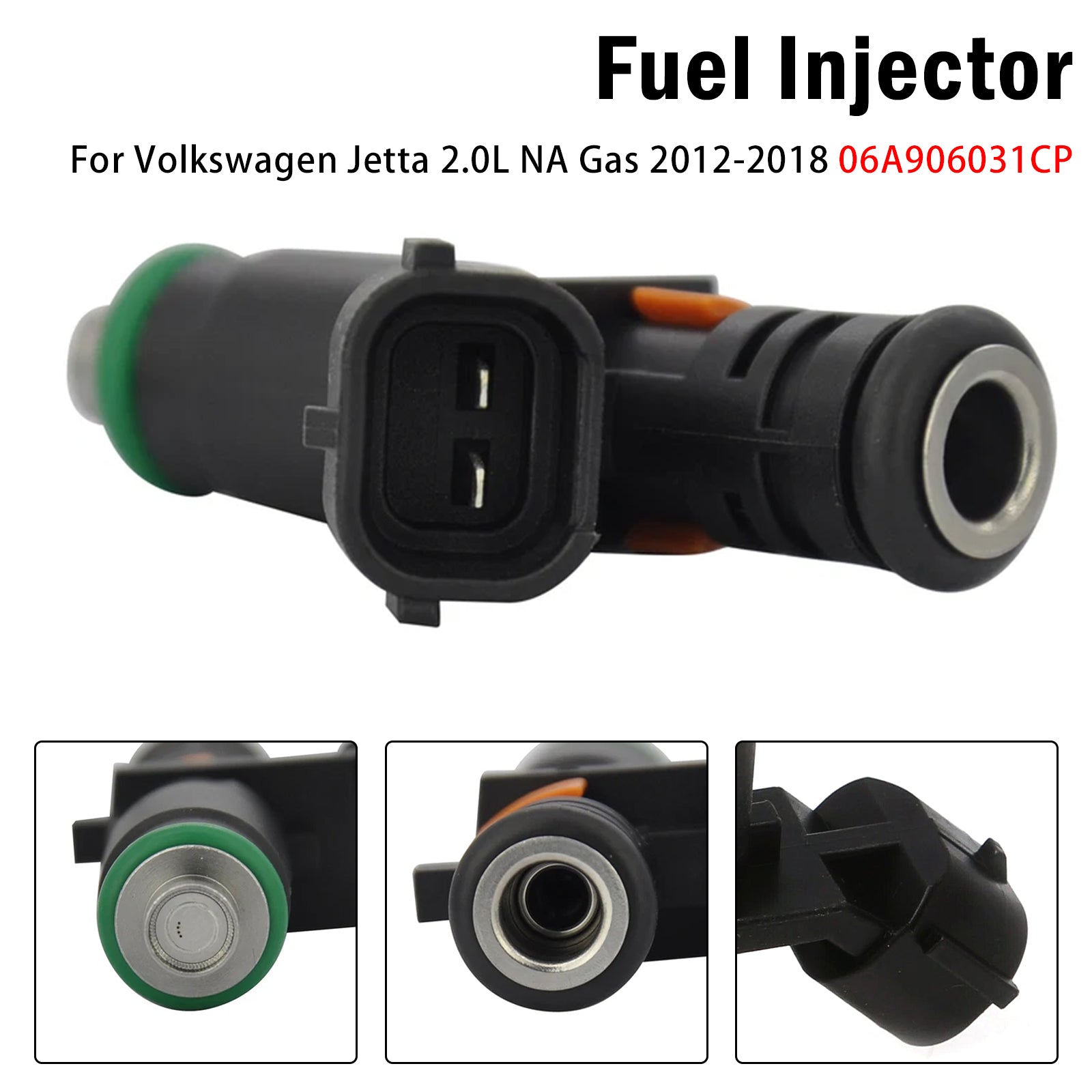 1X Injecteur Carburant Pour Volkswagen Jetta 2.0L NA Gas 2012-2018 06A906031CP