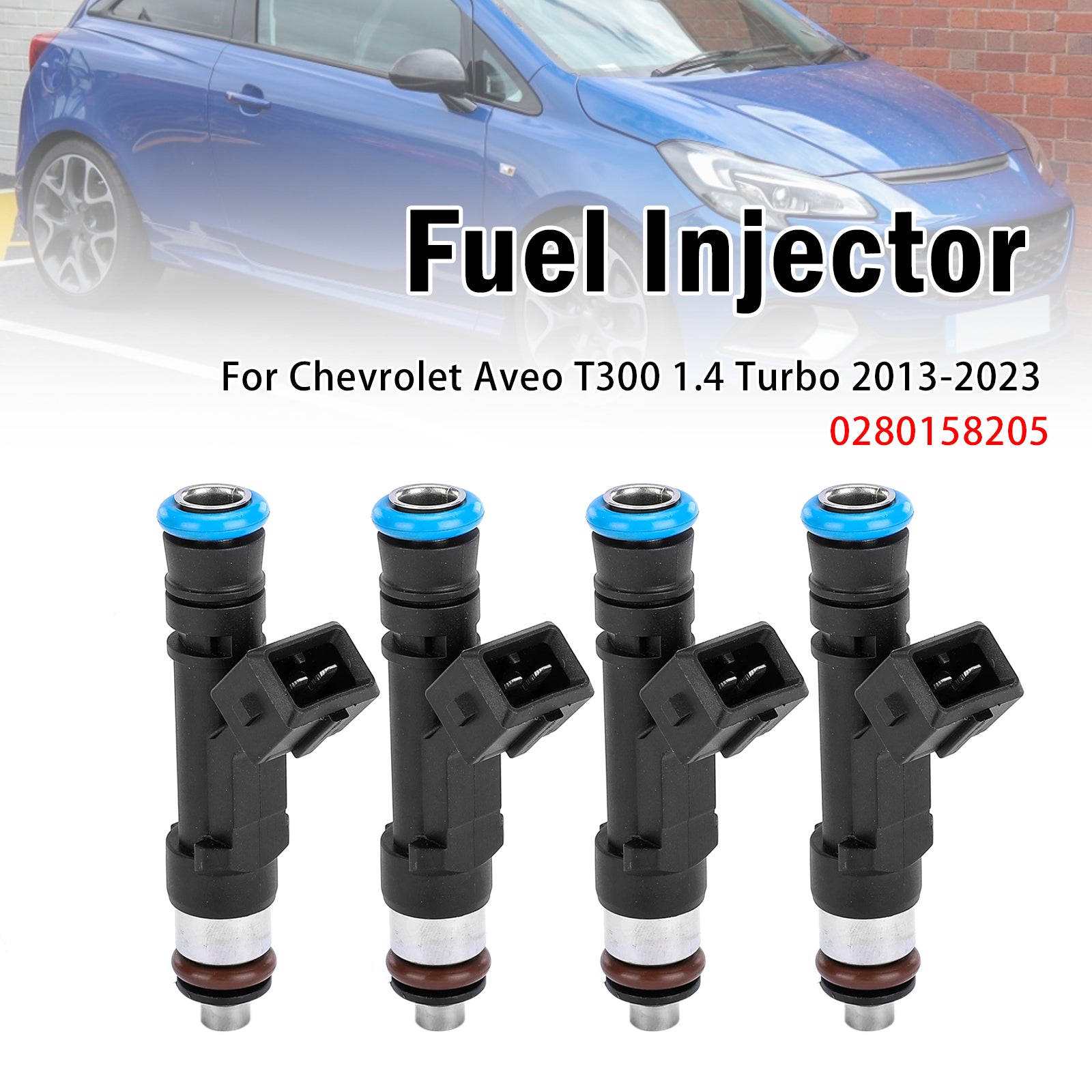 4X Injecteur Carburant Pour Chevrolet Aveo T300 1.4 Turbo 2013-2023 0280158205