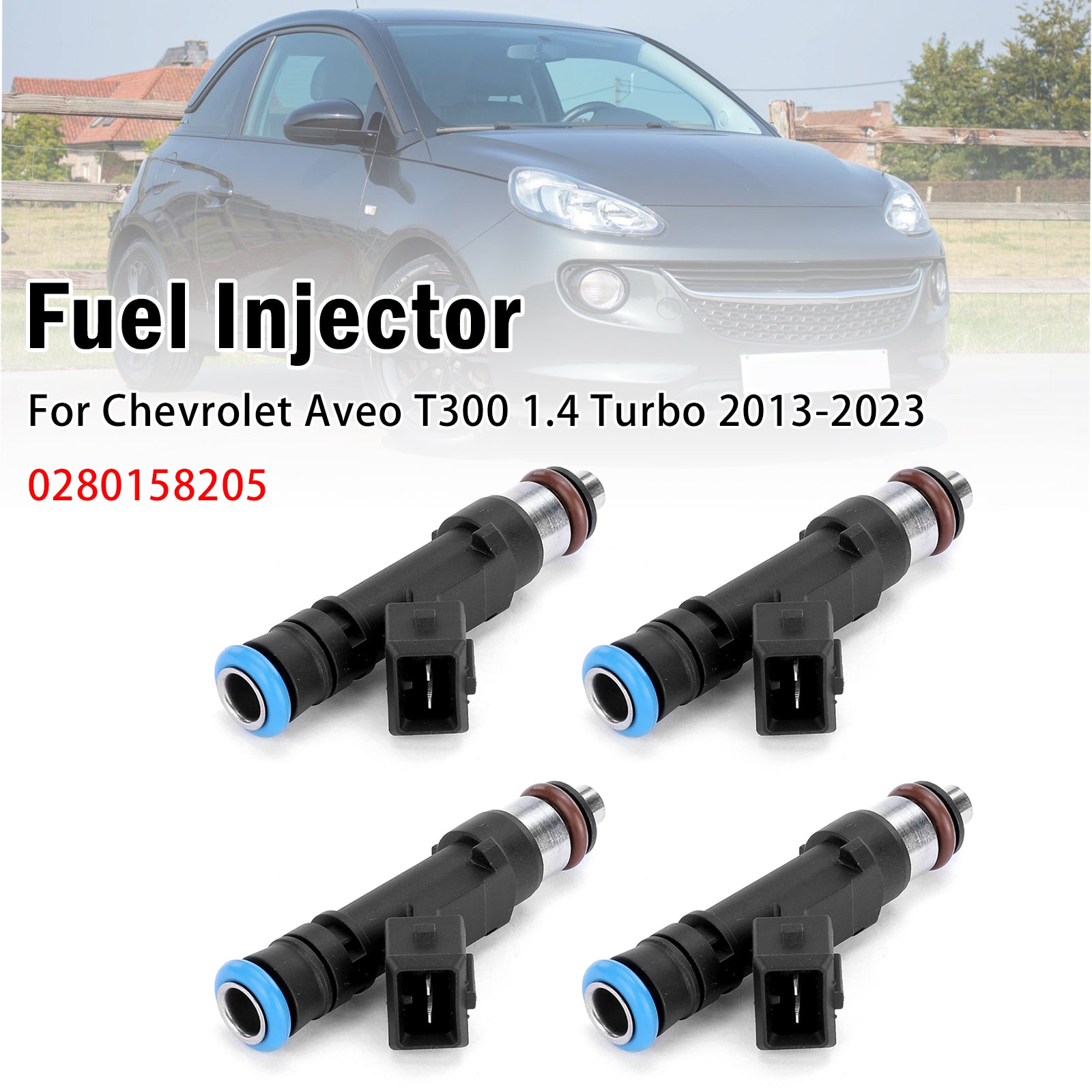4X Injecteur Carburant Pour Chevrolet Aveo T300 1.4 Turbo 2013-2023 0280158205