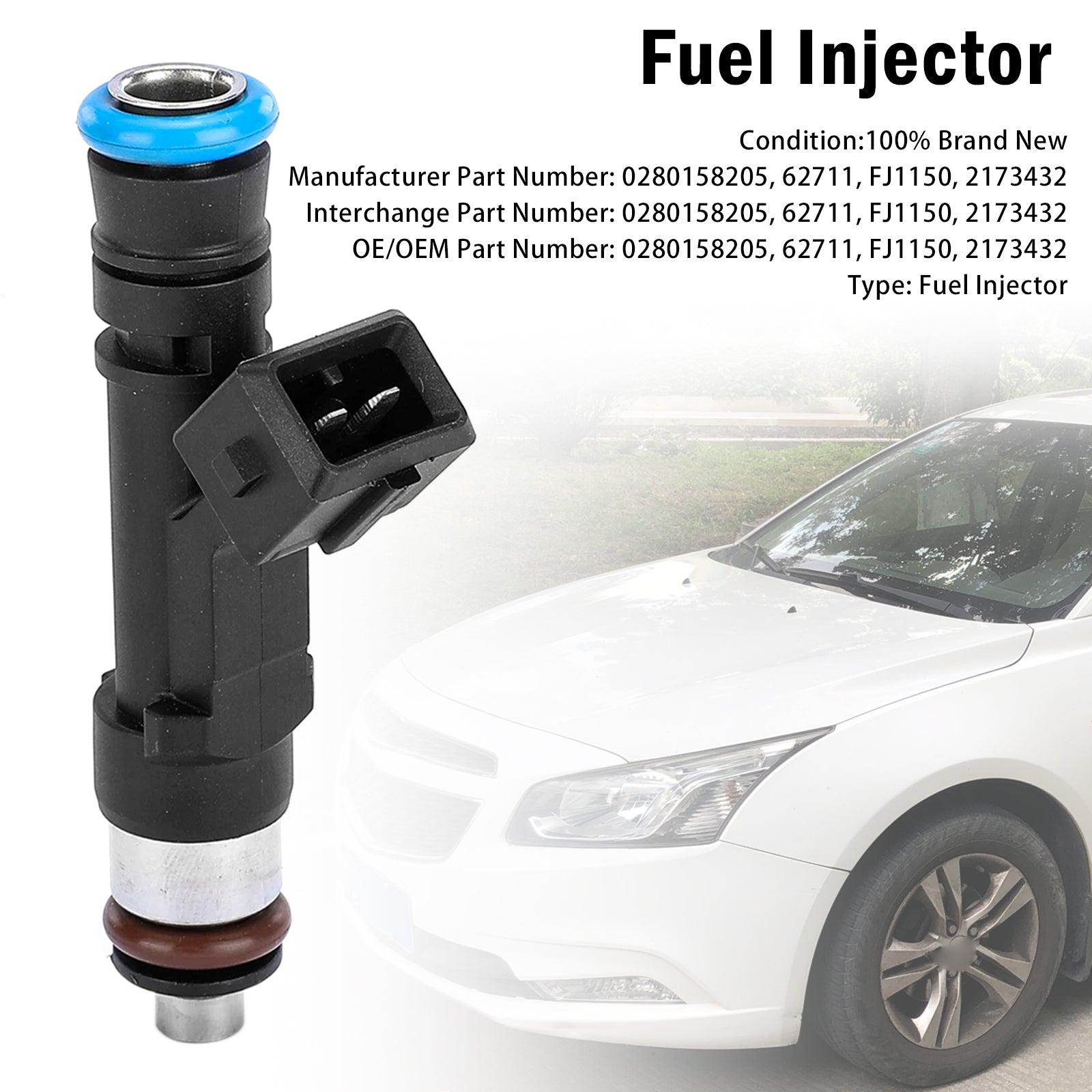 1X Injecteur Carburant Pour Chevrolet Aveo T300 1.4 Turbo 2013-2023 0280158205