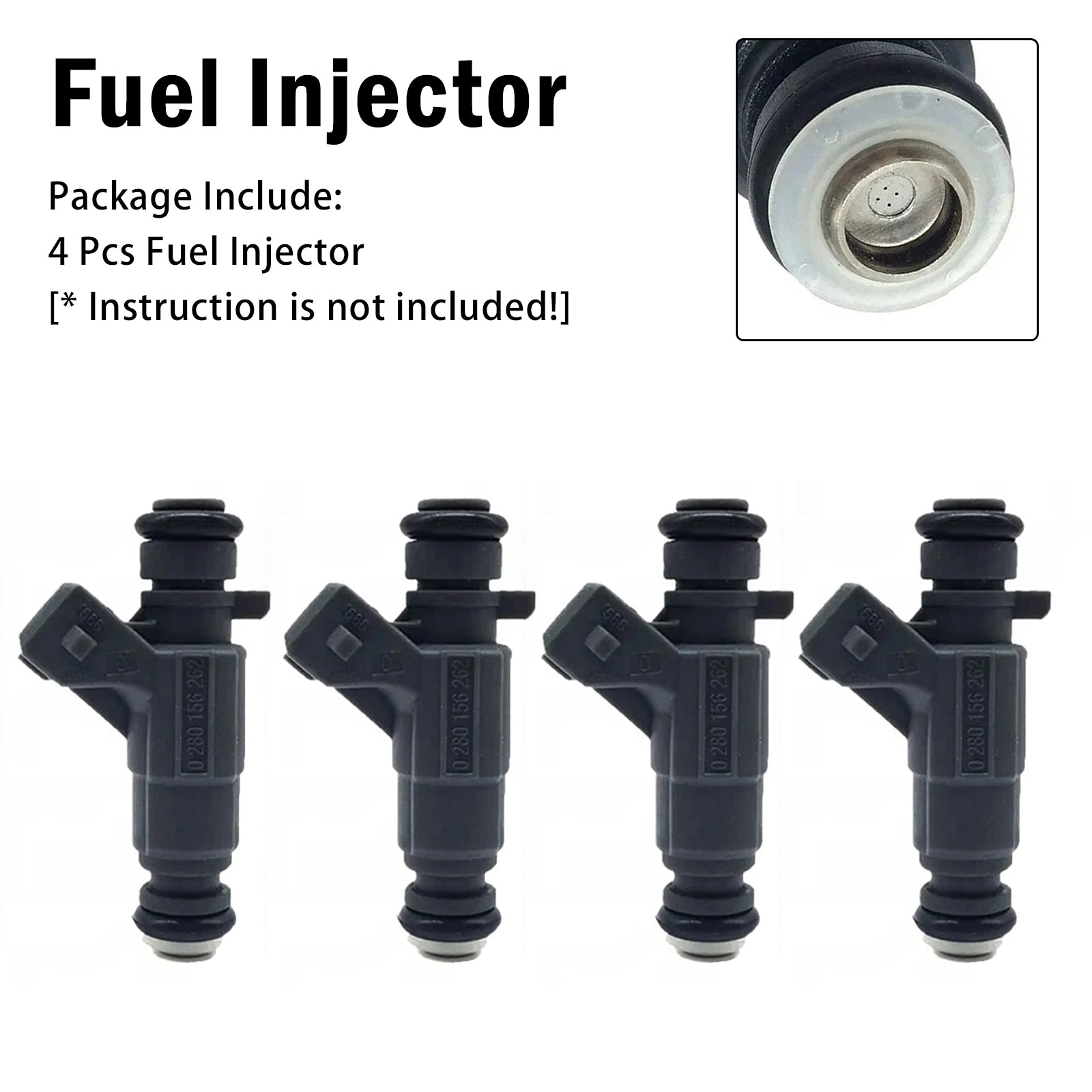 4X Injecteur Carburant Pour Geely CK CK2 CK3 Kingkong MK LG 0280156262