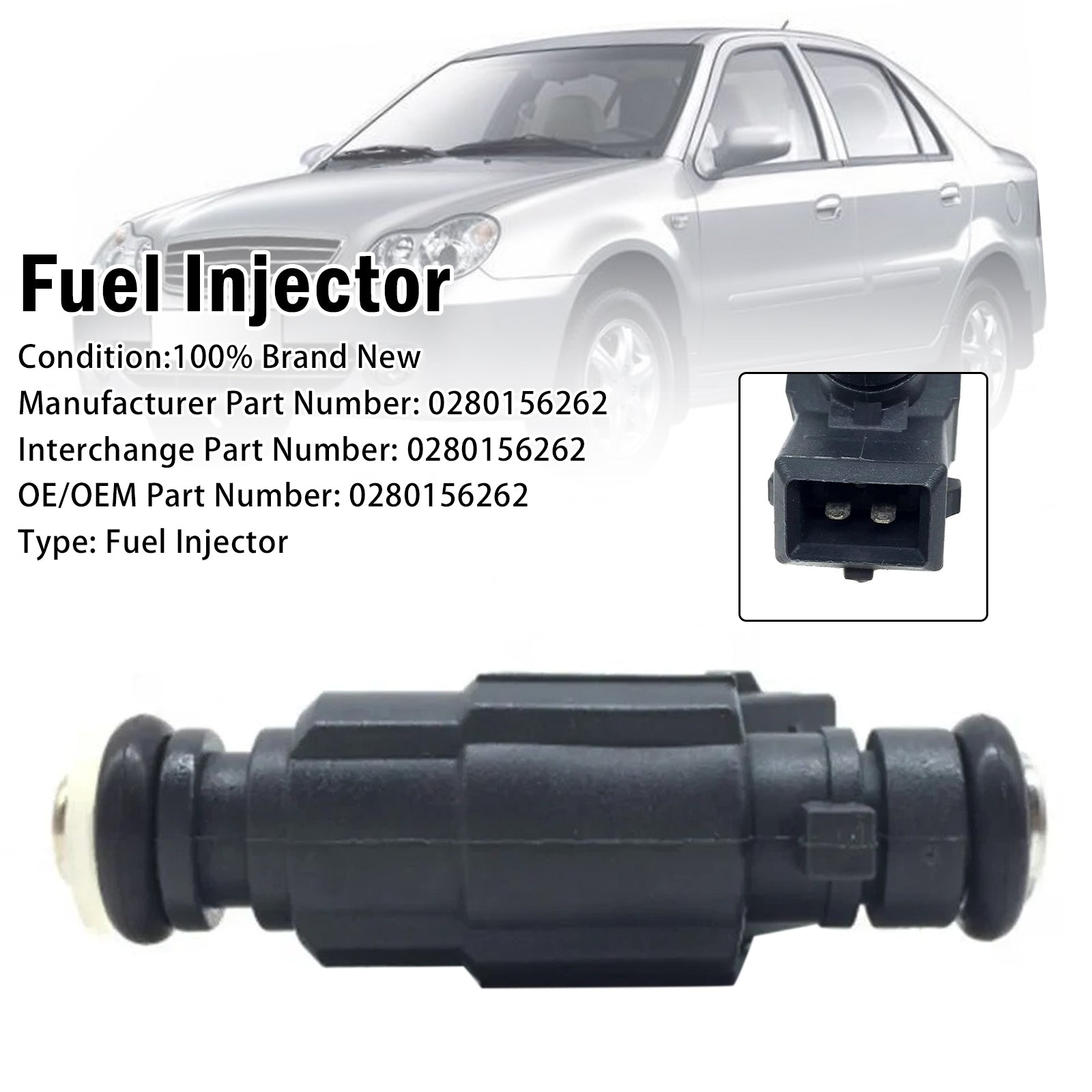 1X Injecteur Carburant Pour Geely CK CK2 CK3 Kingkong MK LG 0280156262