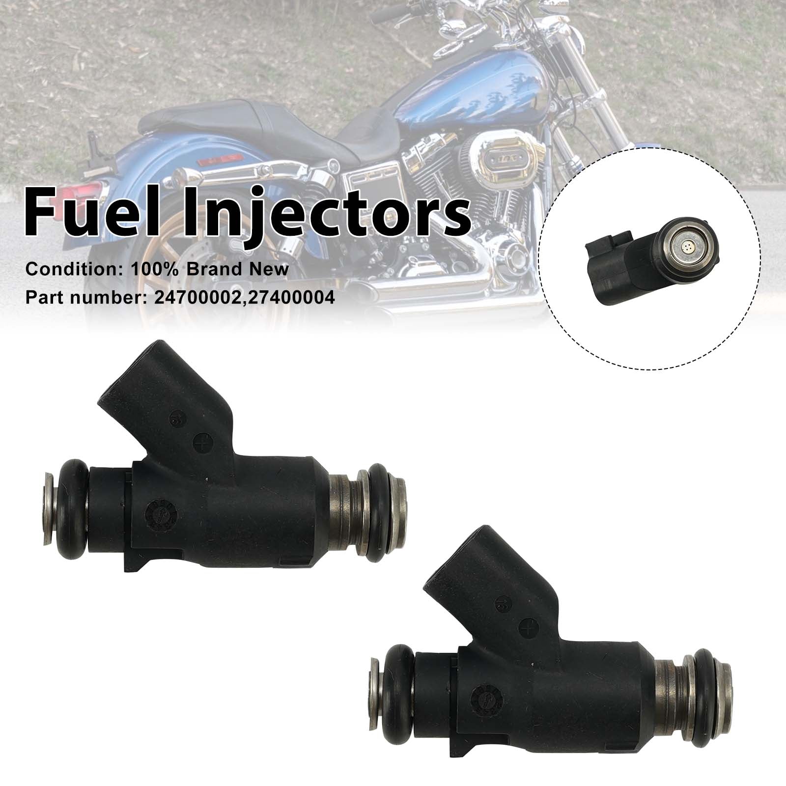 2PC Injecteurs de carburant 24700002 / 27400004 – Compatibles avec SE 62 mm ETC et SE 58 mm ETC