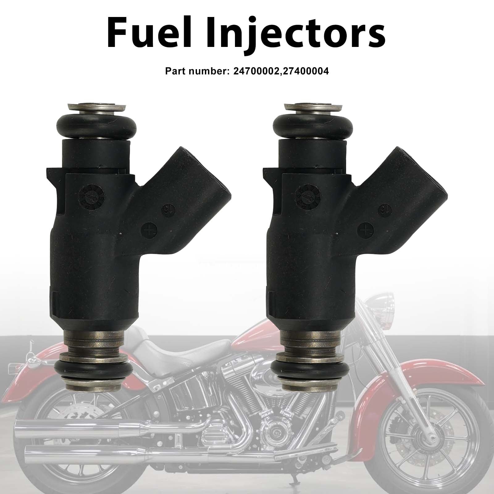 2PC Injecteurs de carburant 24700002 / 27400004 – Compatibles avec SE 62 mm ETC et SE 58 mm ETC