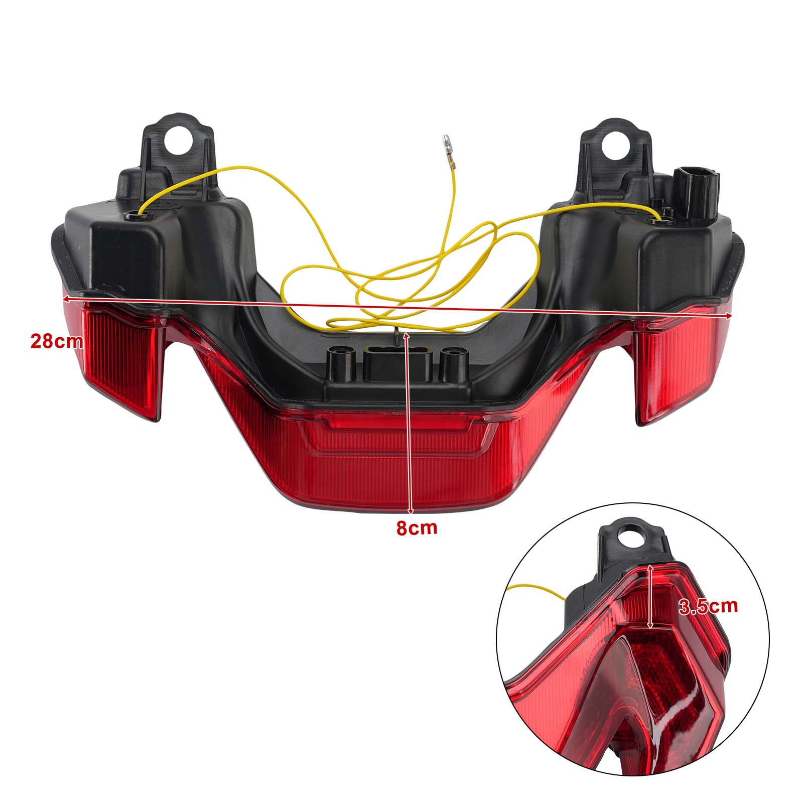Feux arrière à LED avec clignotants intégrés pour KAWASAKI Z900 Z900SE 2025-2026 Red