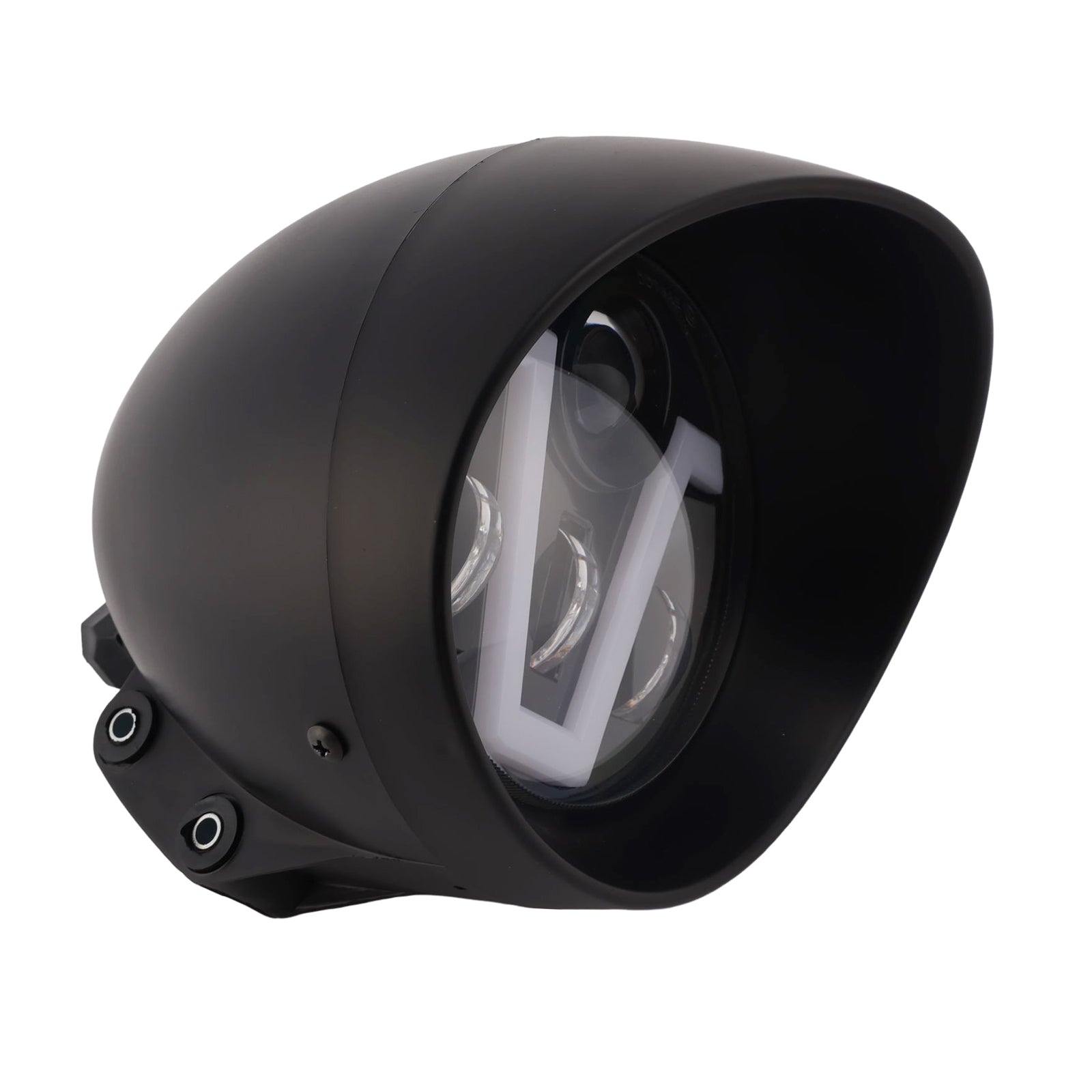 Brume Lampe Des Phares Mettre En Lumière 40W 4000Lm Noir Pour Moto Cruise Cafe
