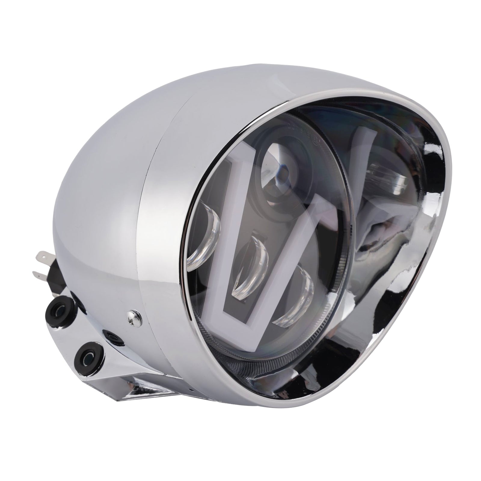 Brume Lampe Des Phares Mettre En Lumière 40W 4000Lm Chrome Pour Moto Cruise Cafe