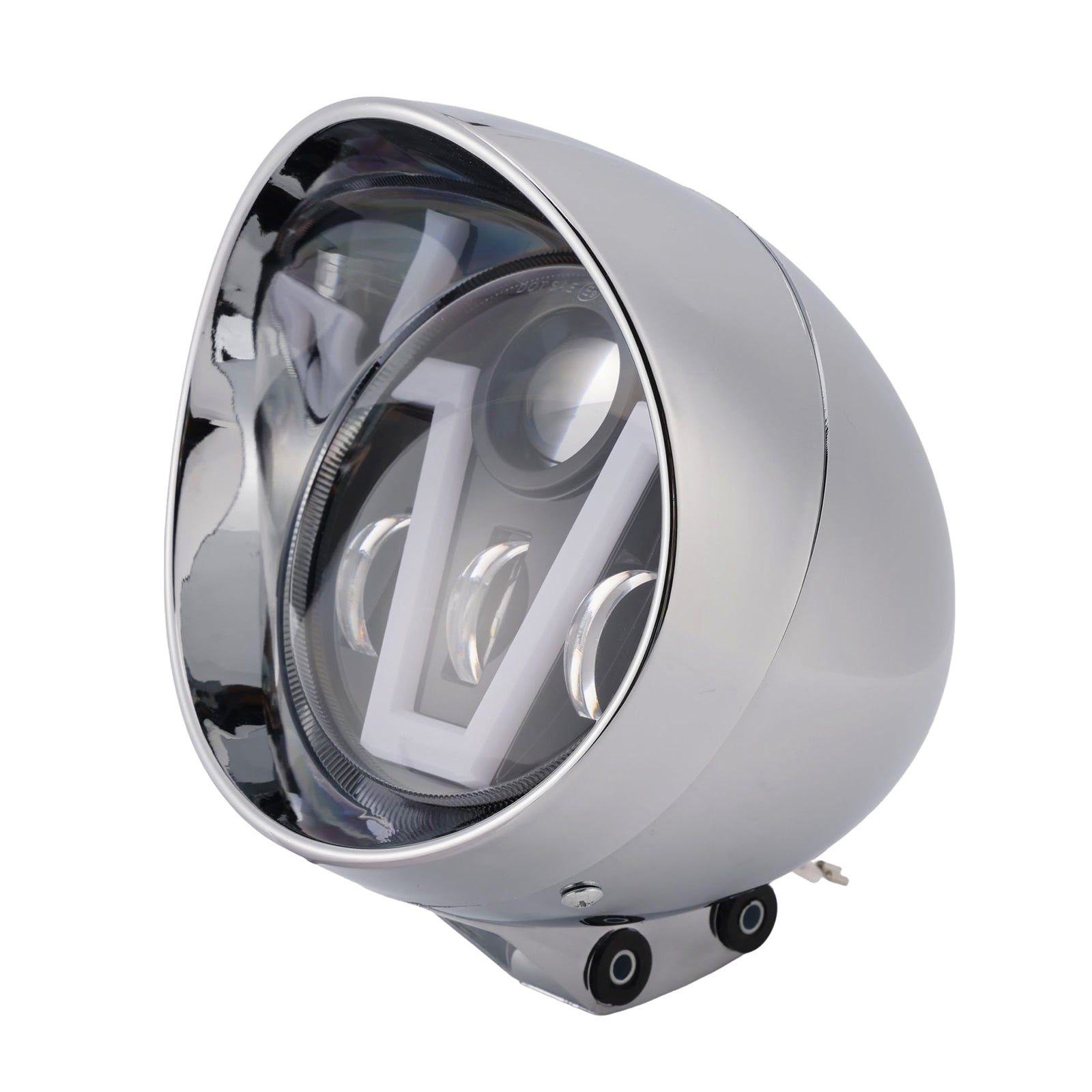 Brume Lampe Des Phares Mettre En Lumière 40W 4000Lm Chrome Pour Moto Cruise Cafe