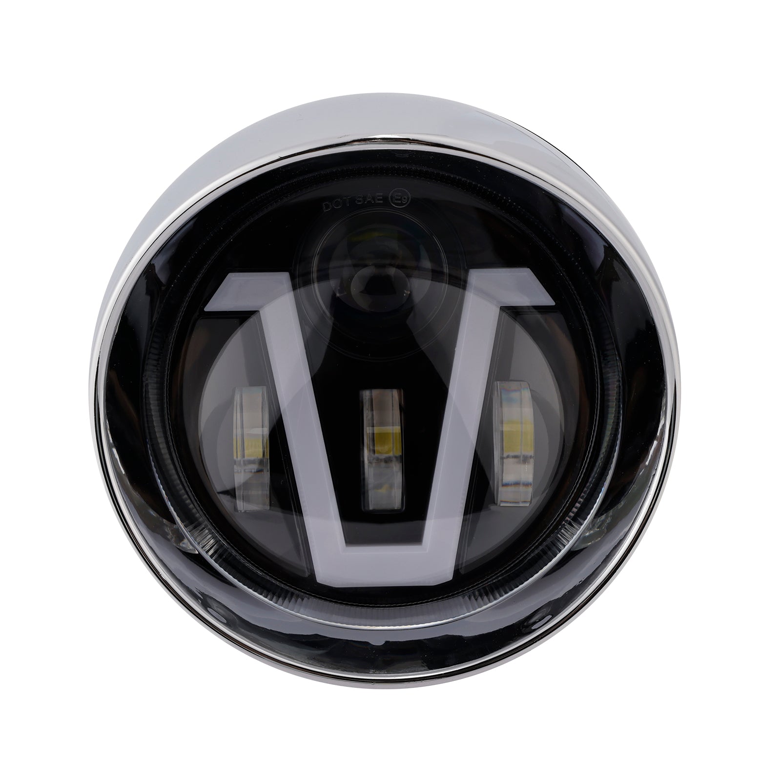 Brume Lampe Des Phares Mettre En Lumière 40W 4000Lm Chrome Pour Moto Cruise Cafe