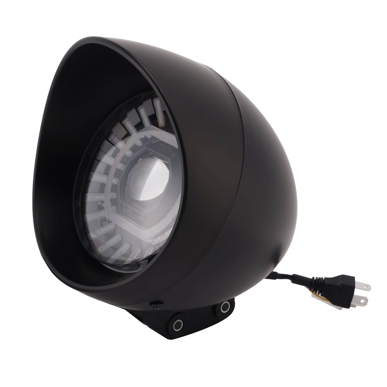 Brume Lampe Des Phares Mettre En Lumière 55W 4000Lm Noir Pour Moto Cruise Cafe