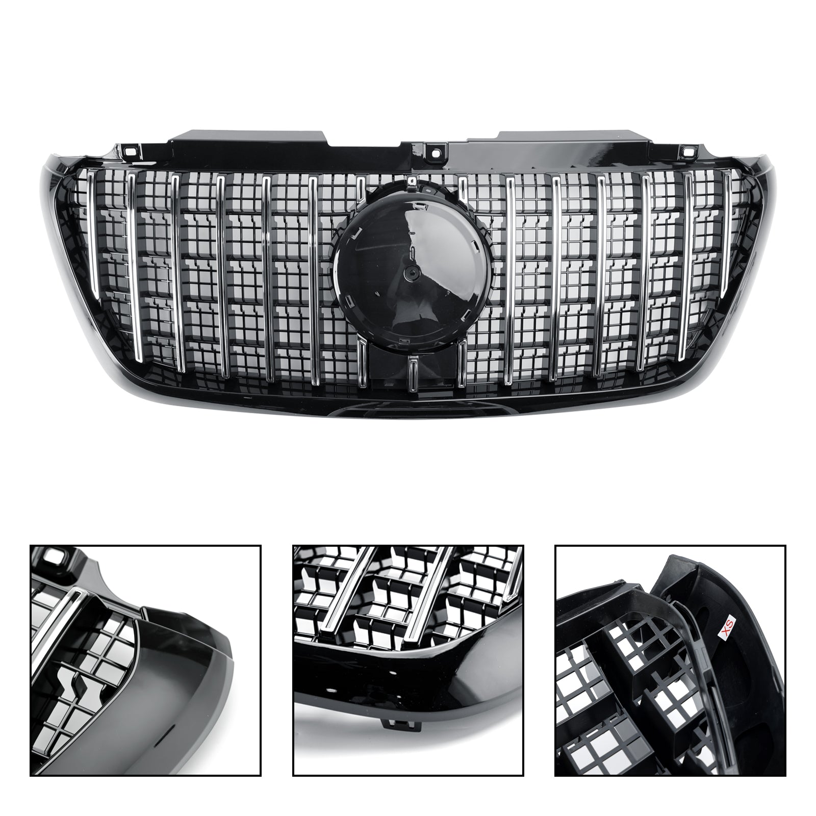 GT-Style Front Bumper Grille Grill Pour Mercedes Sprinter W907 W910 2018-2023