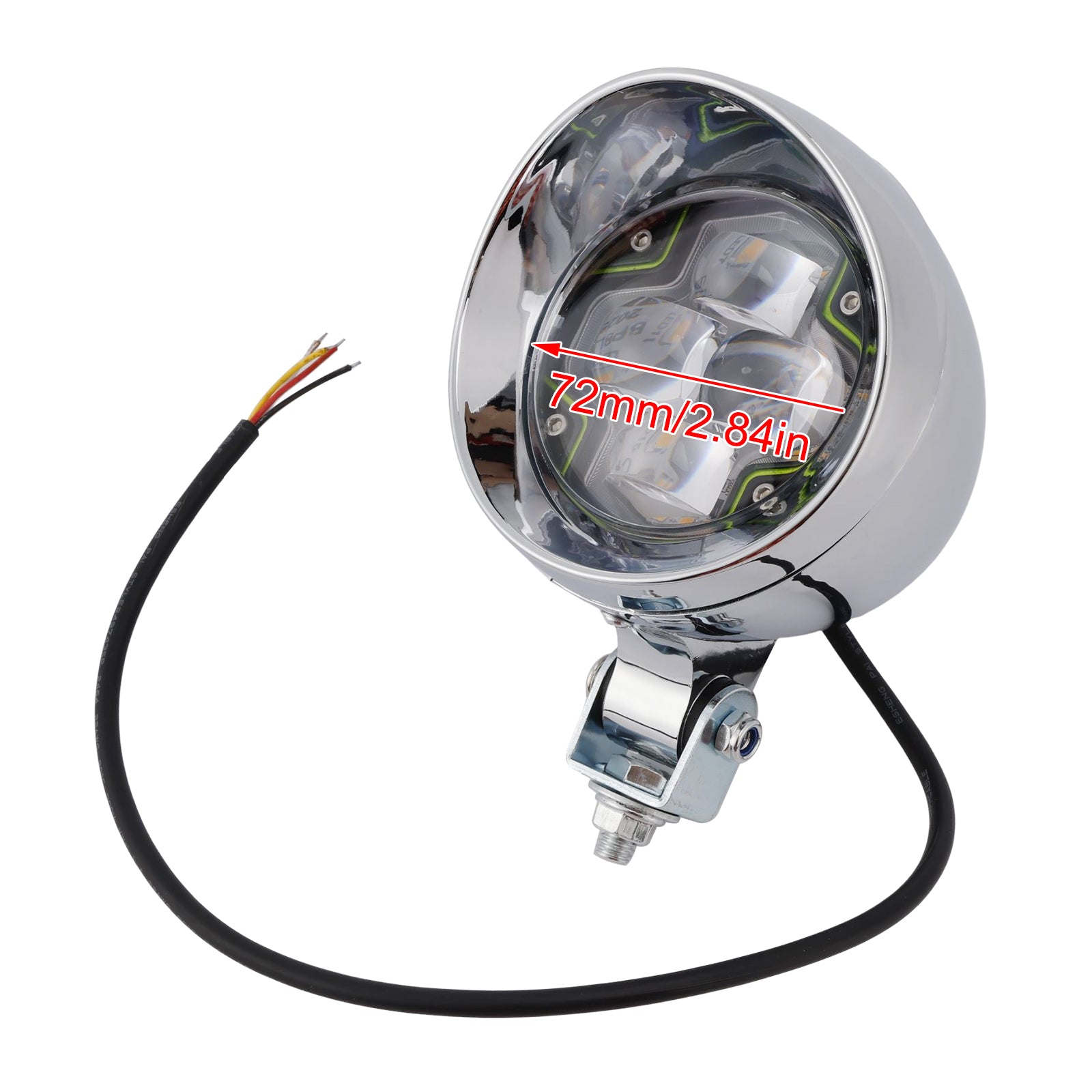 Brume Lampe Des Phares Mettre En Lumière Universel Chrome Pour Les Motos Scooter